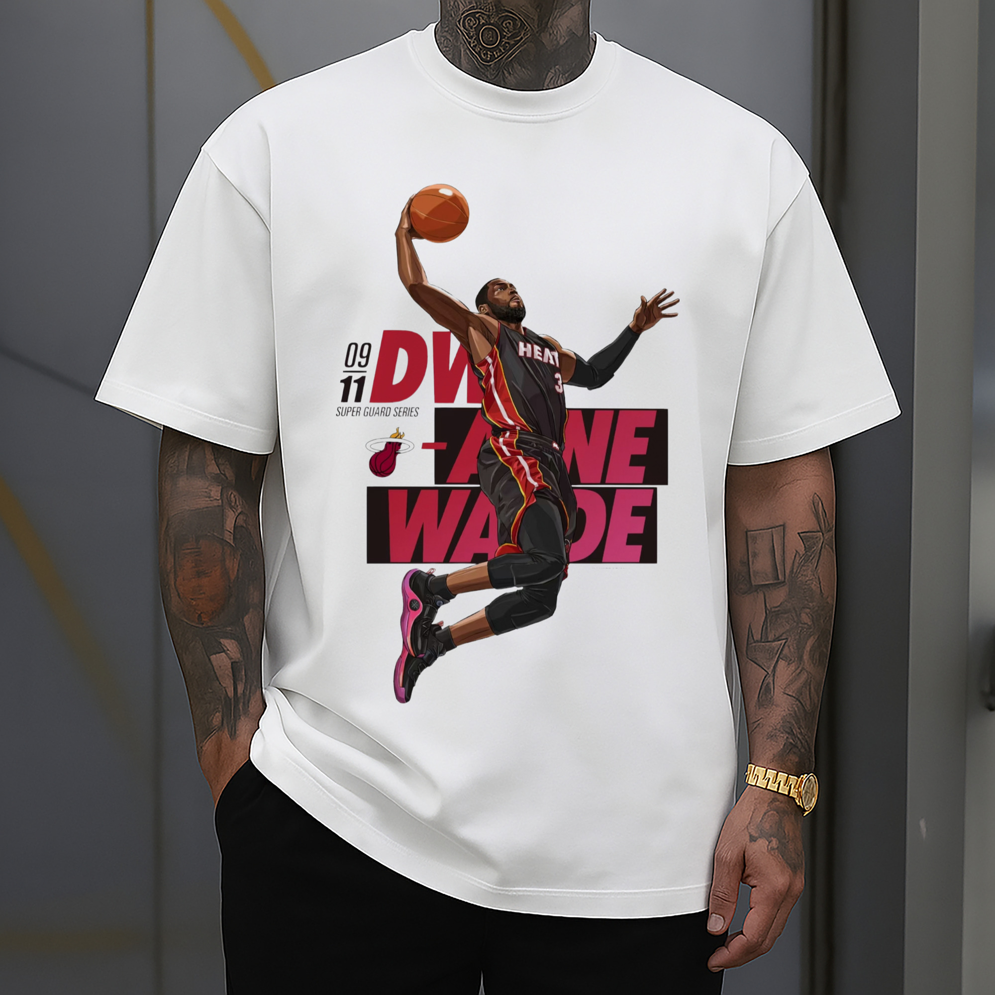 dwyane wade miami heat cartoon dank Art T-shirt​