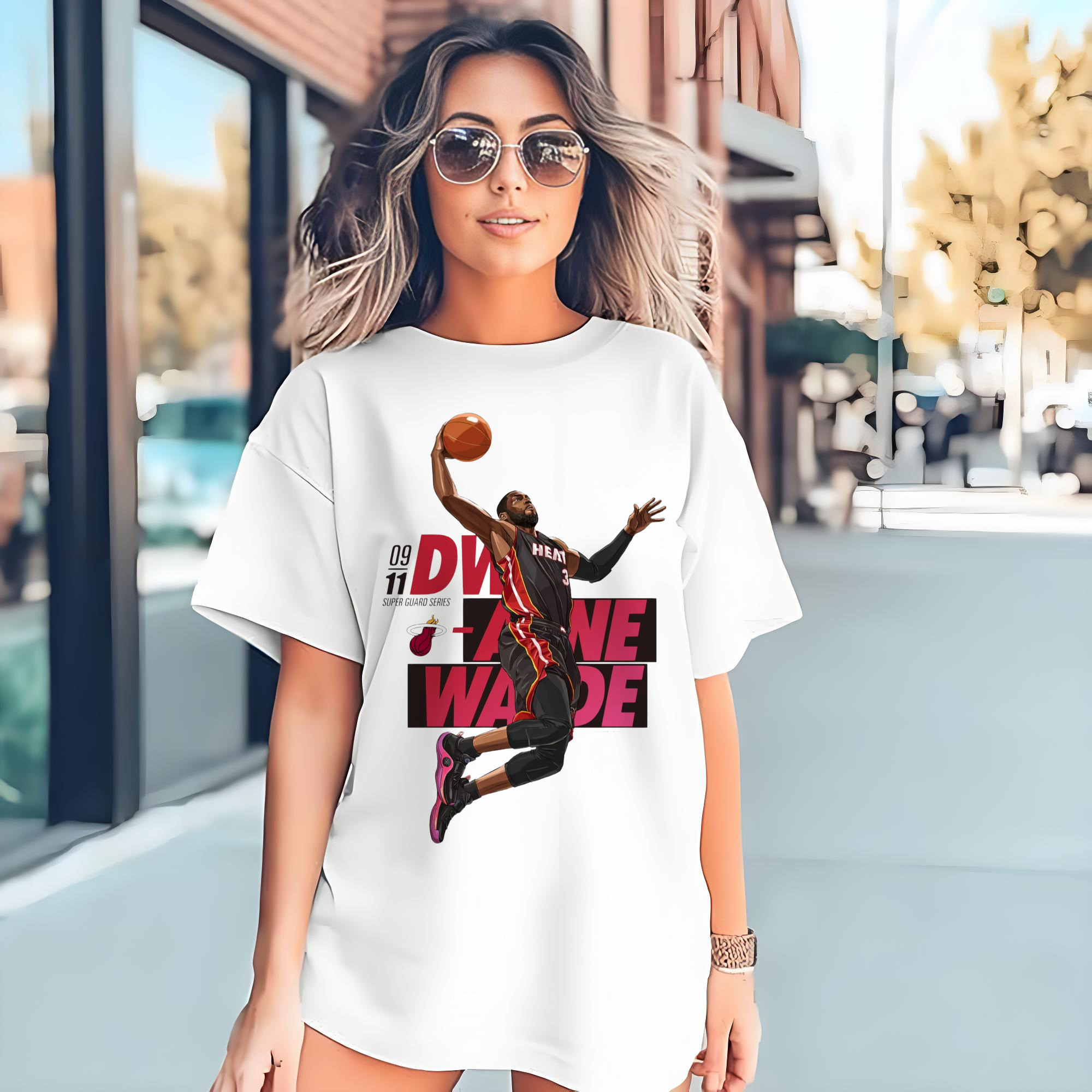 dwyane wade miami heat cartoon dank Art T-shirt​