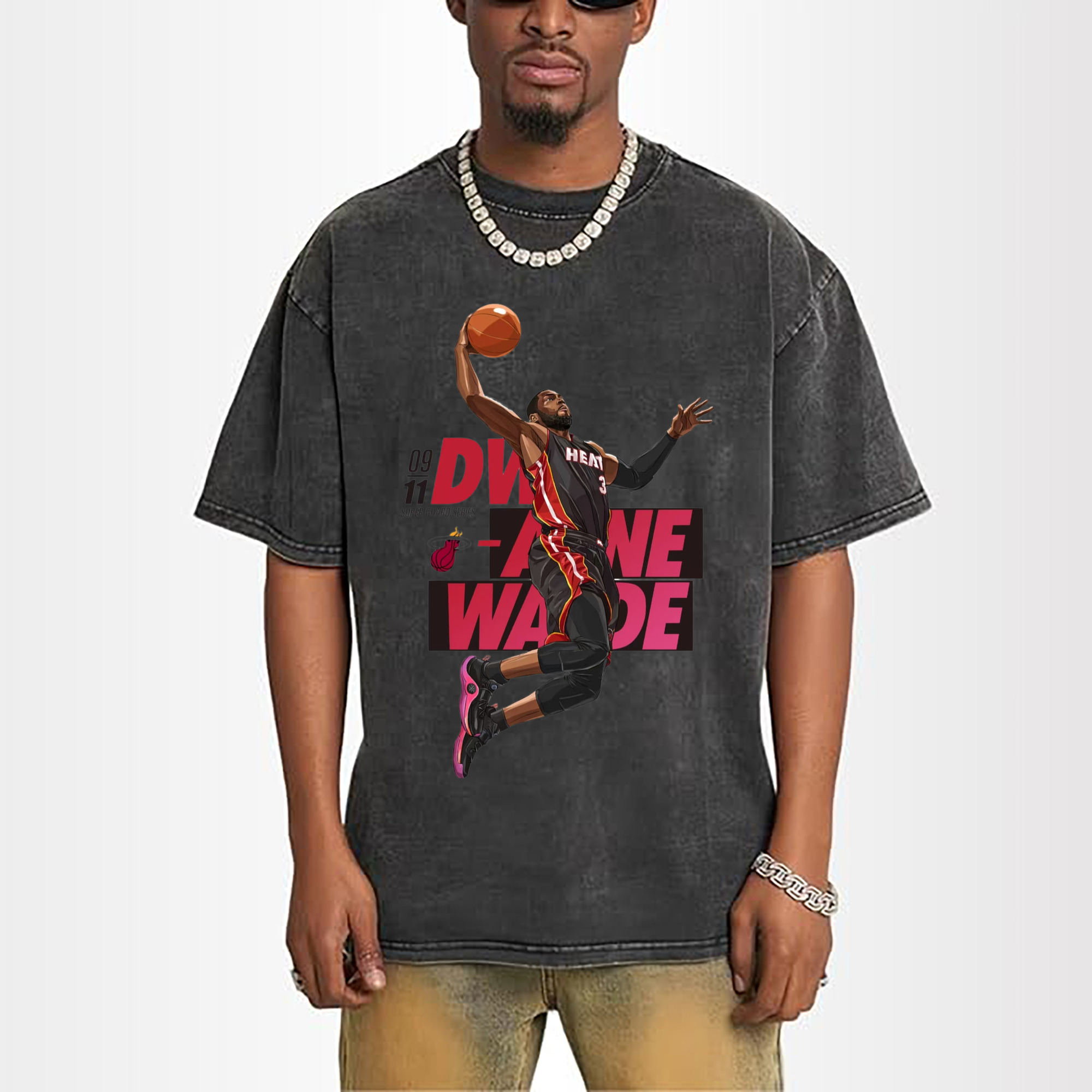 dwyane wade miami heat cartoon dank Art T-shirt​