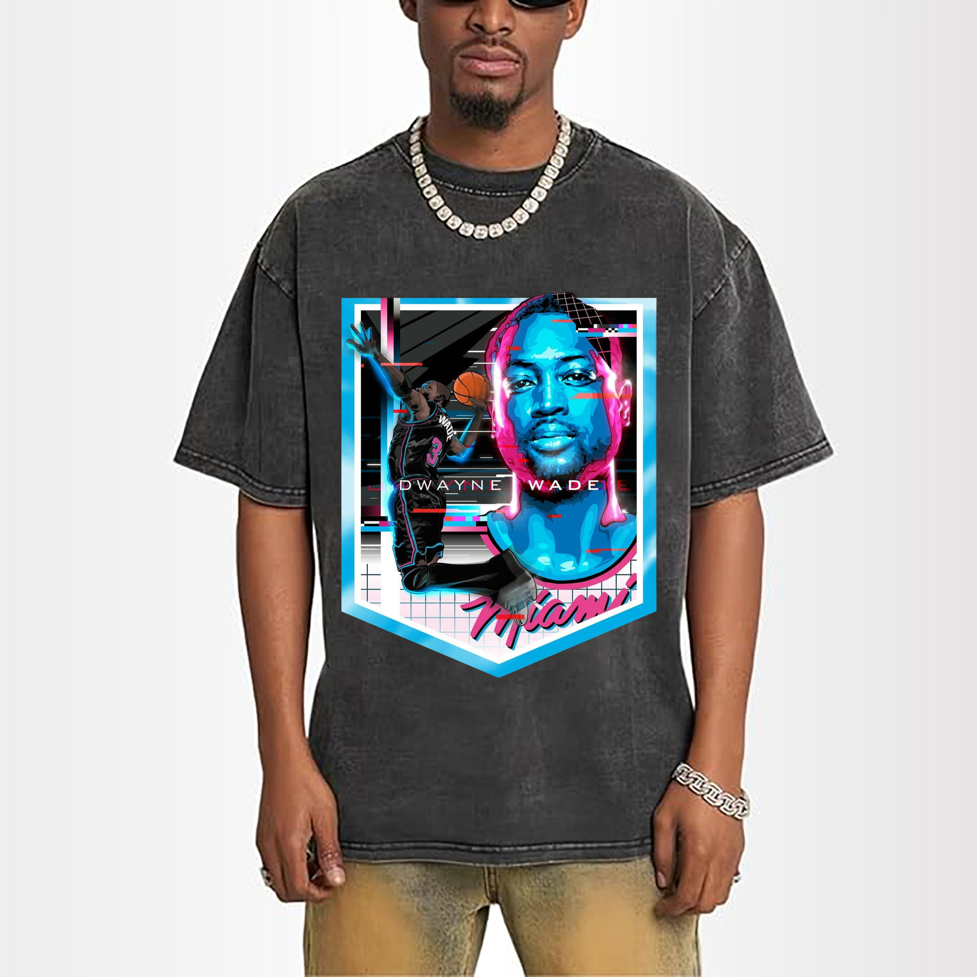 dwyane wade miami heat Colored DrawingT-shirt​