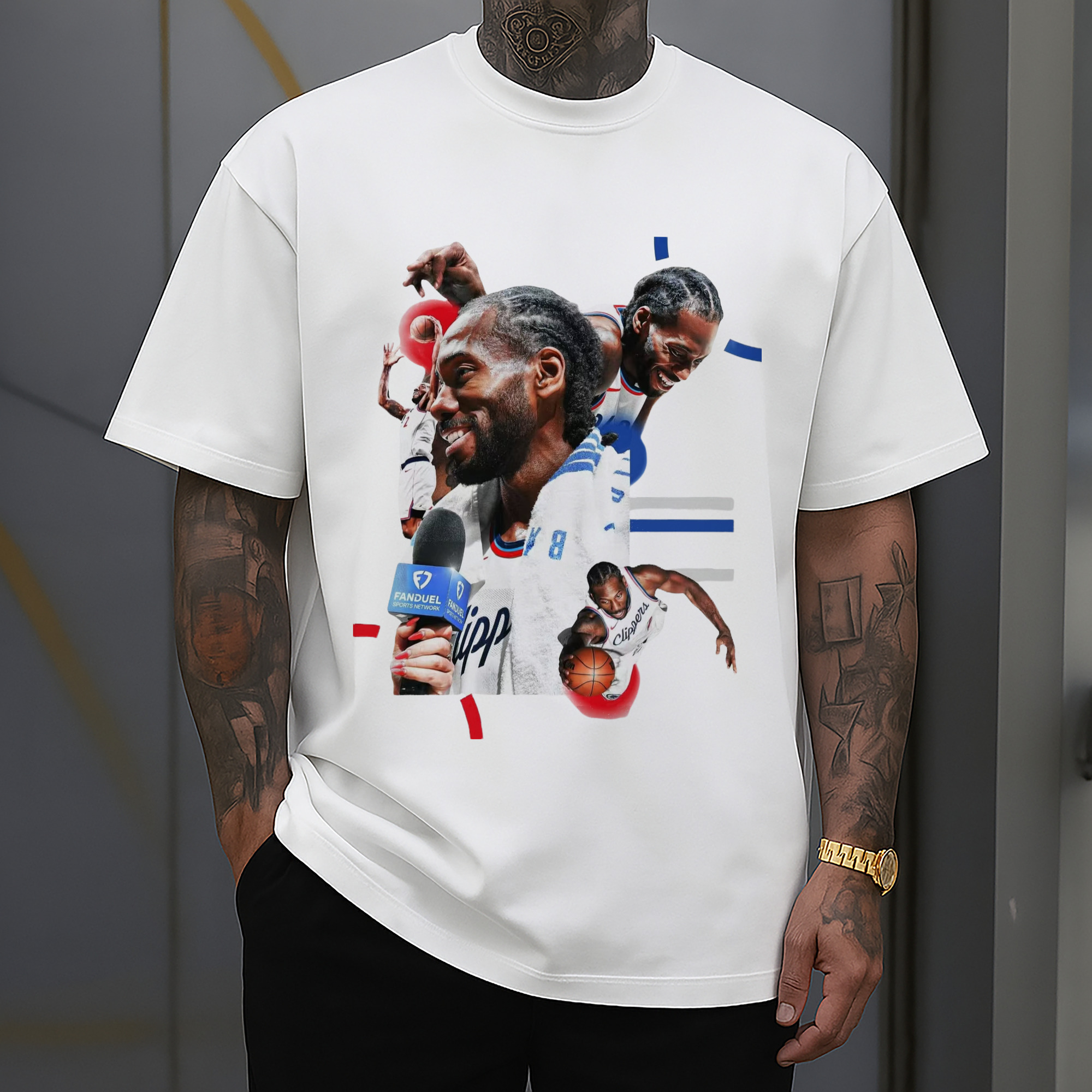 Kawhi Leonard Clipperss smile T‑Shirt