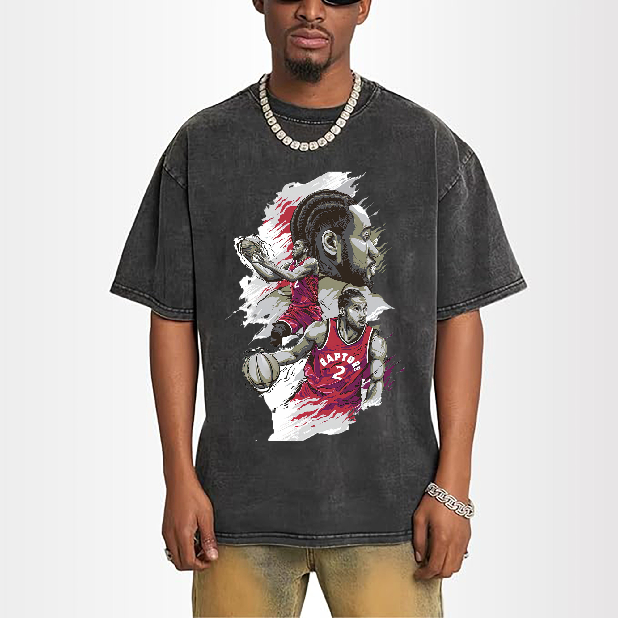 Kawhi Leonard Raptors #2 Comic style T‑Shirt