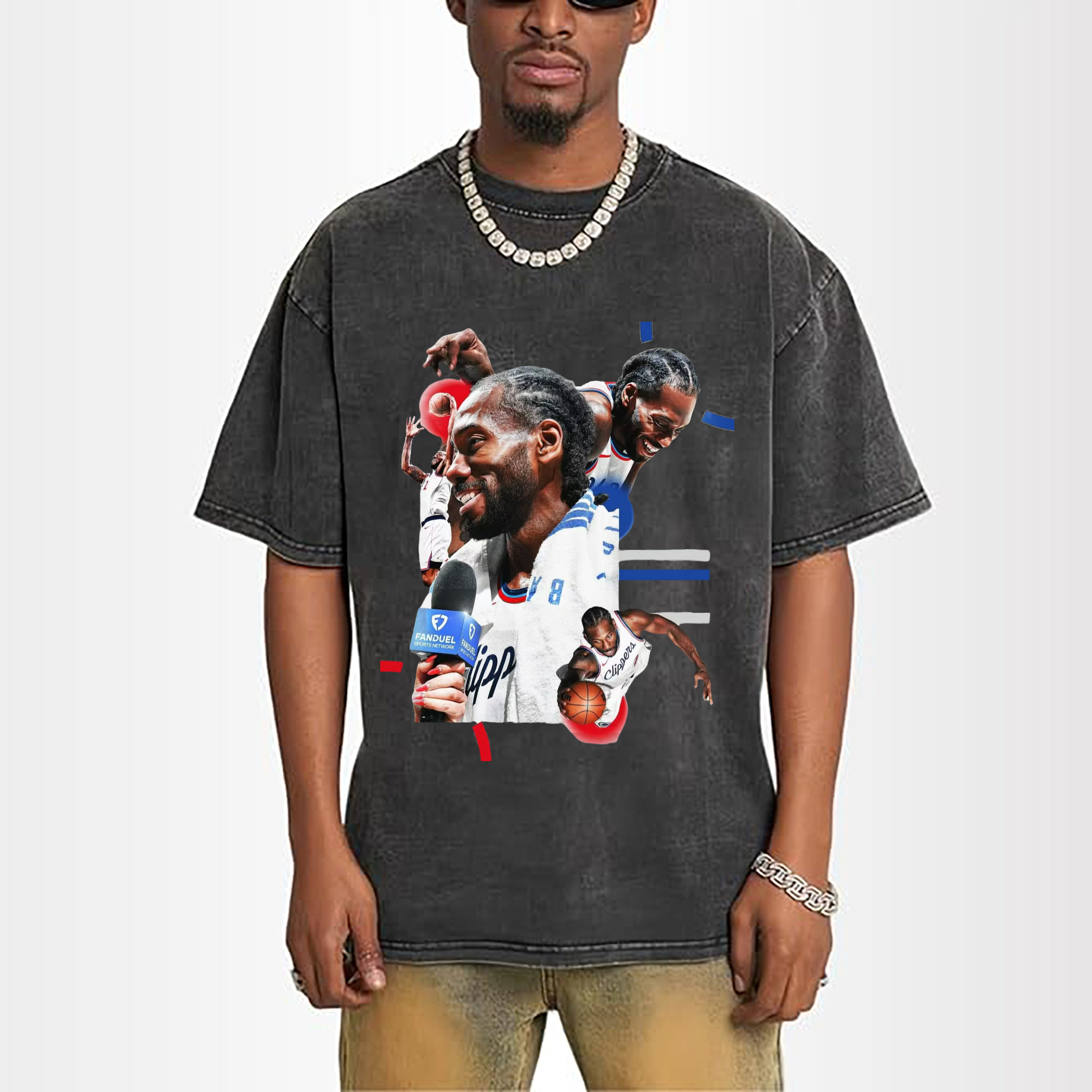 Kawhi Leonard Clipperss smile T‑Shirt