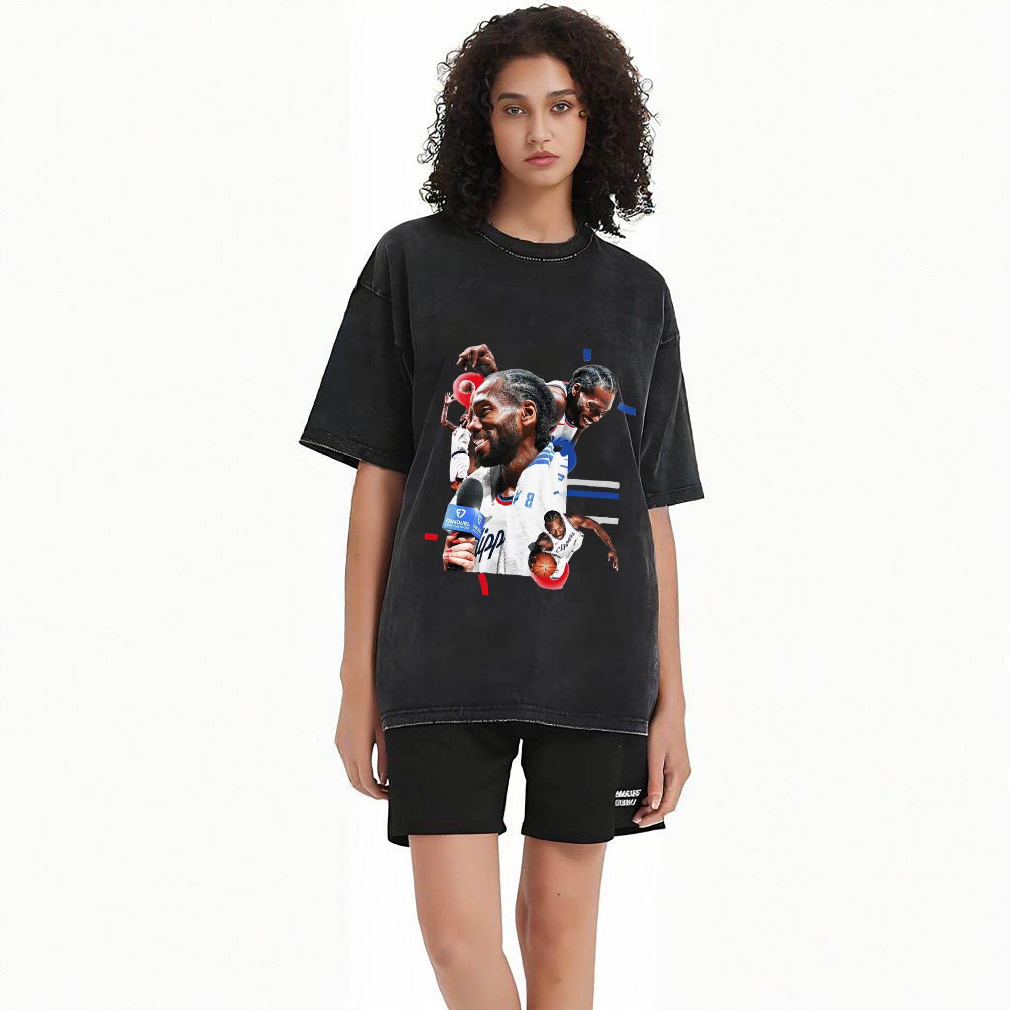 Kawhi Leonard Clipperss smile T‑Shirt