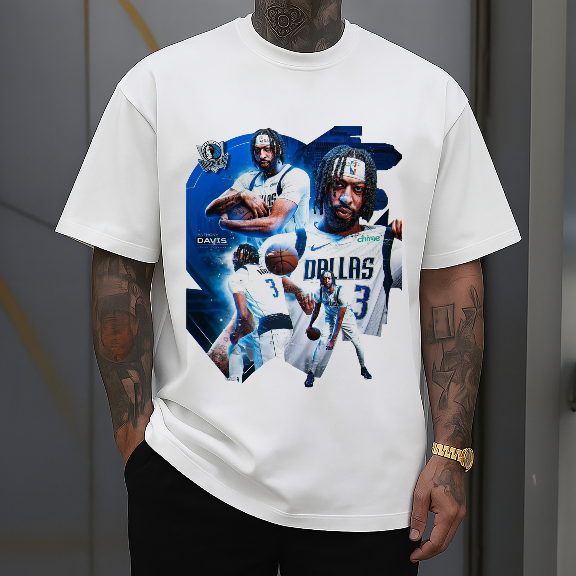 Anthony Davis Mavericks Makeup photo T-shirt