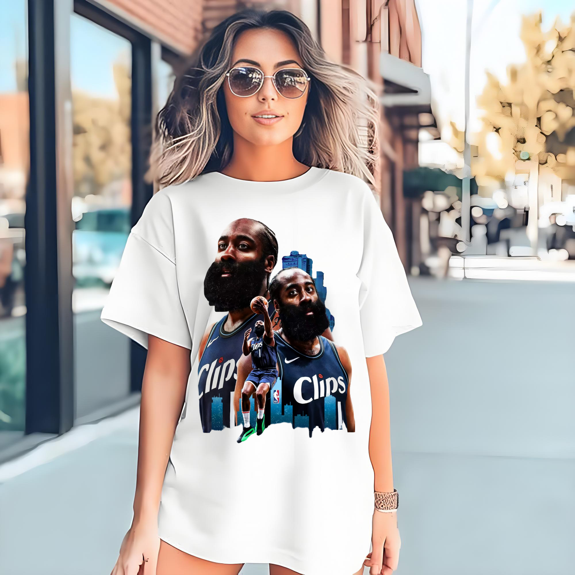James Harden #1 Clippers City EditionT‑shirt