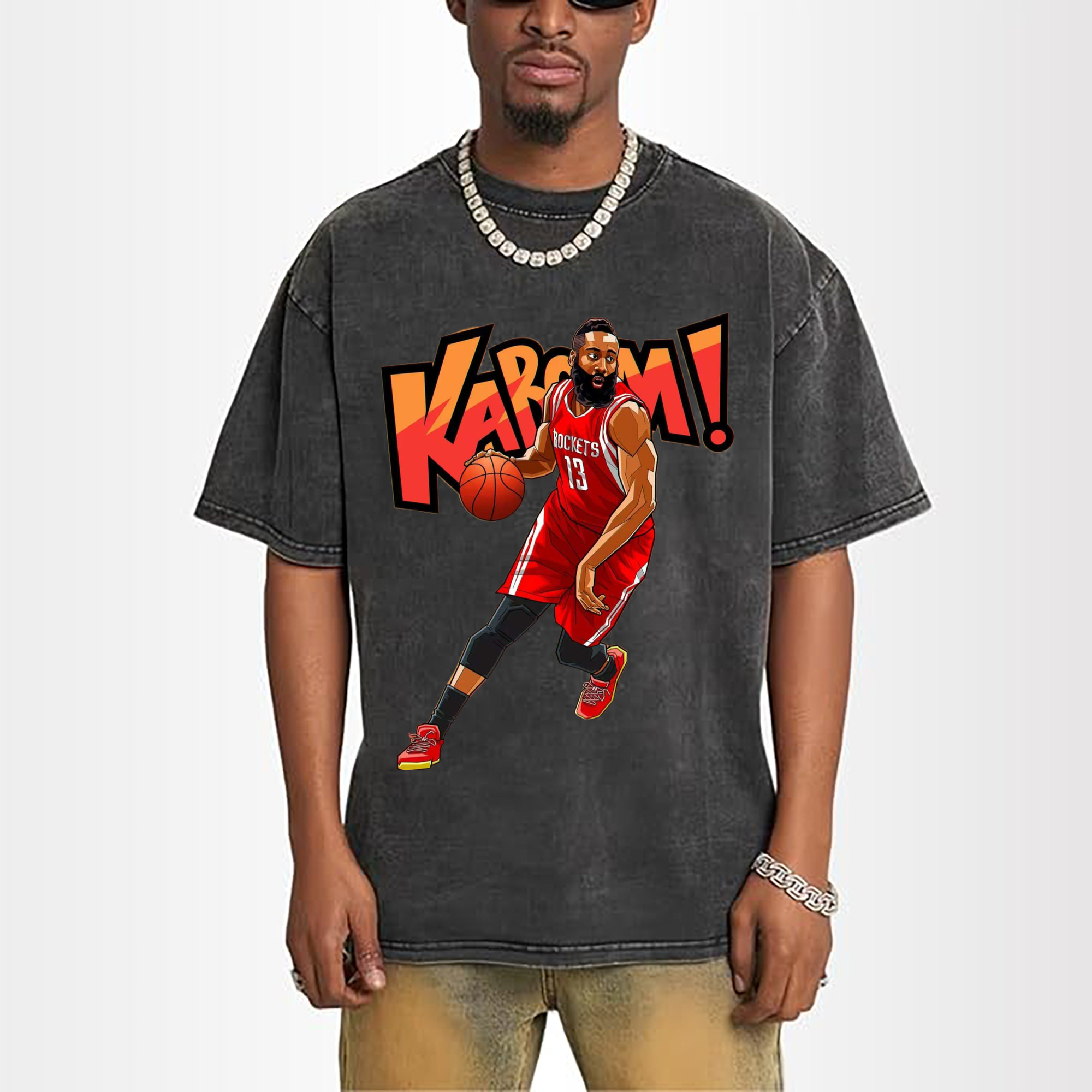 James Harden #13 Rockets Breakthrough comic style T‑shirt