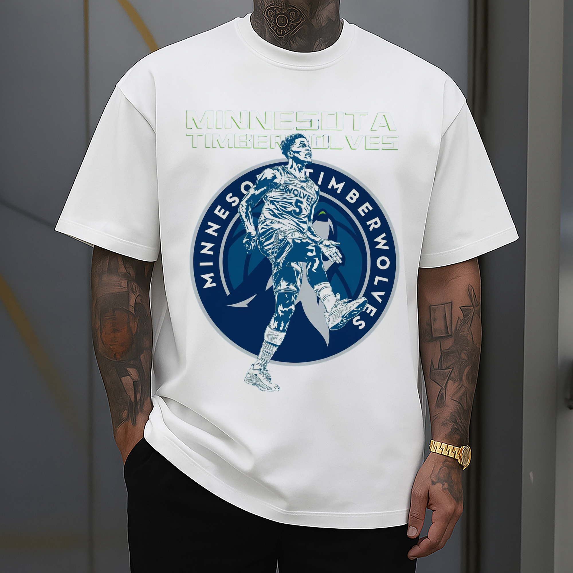 Anthony Edwards Celebration Action graphic T‑Shirt