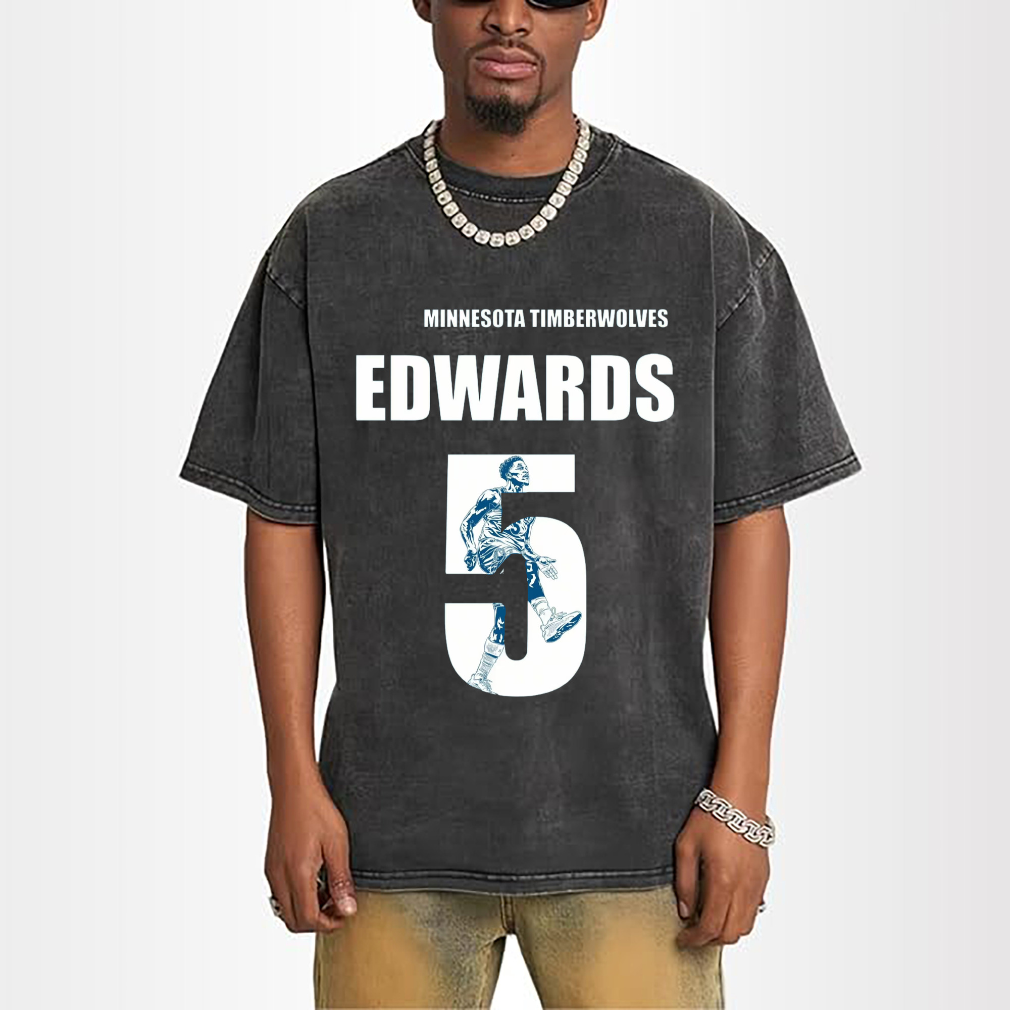 Anthony Edwards #5 graphic T‑Shirt