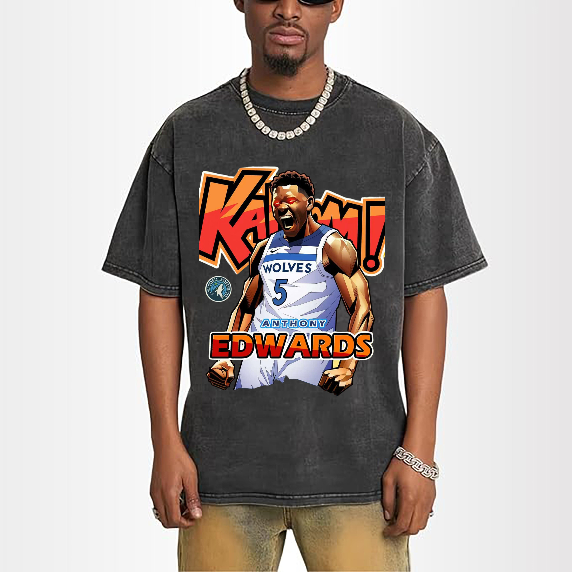 Anthony Edwards roar kaboom t-shirt