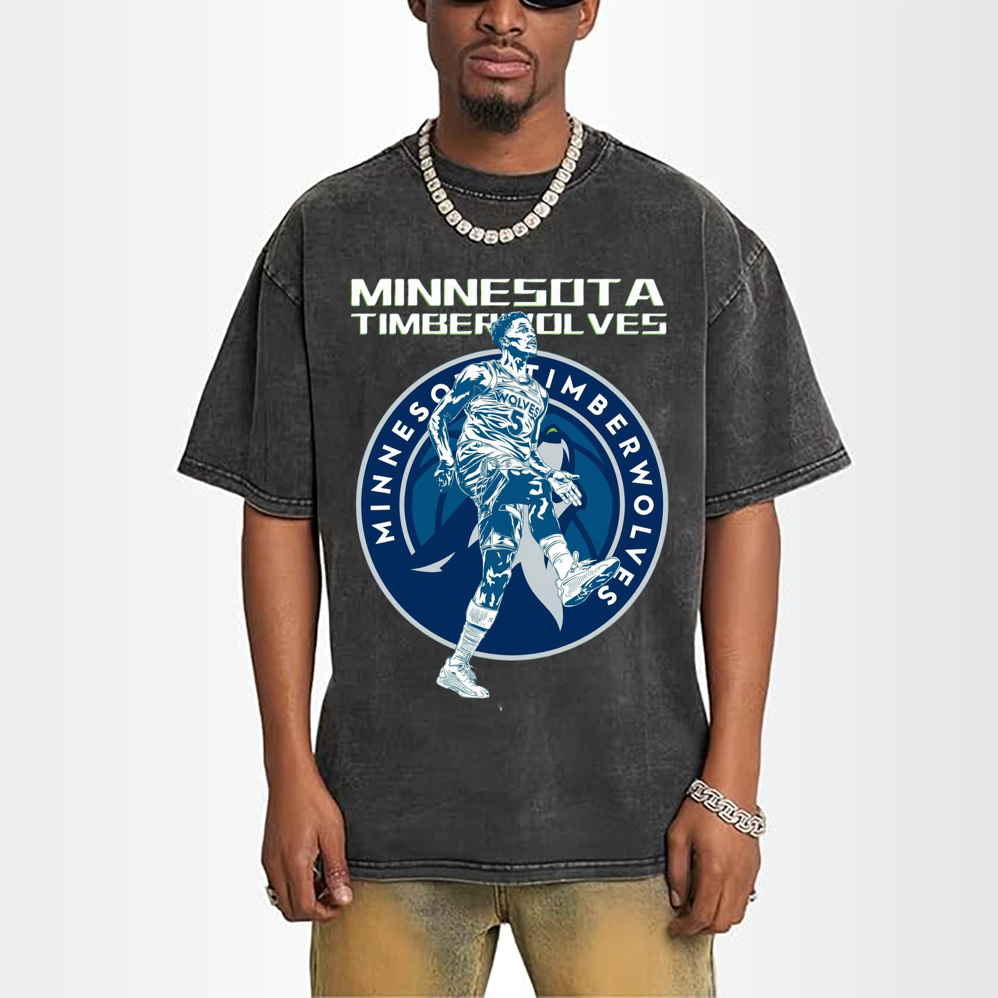 Anthony Edwards Celebration Action graphic T‑Shirt