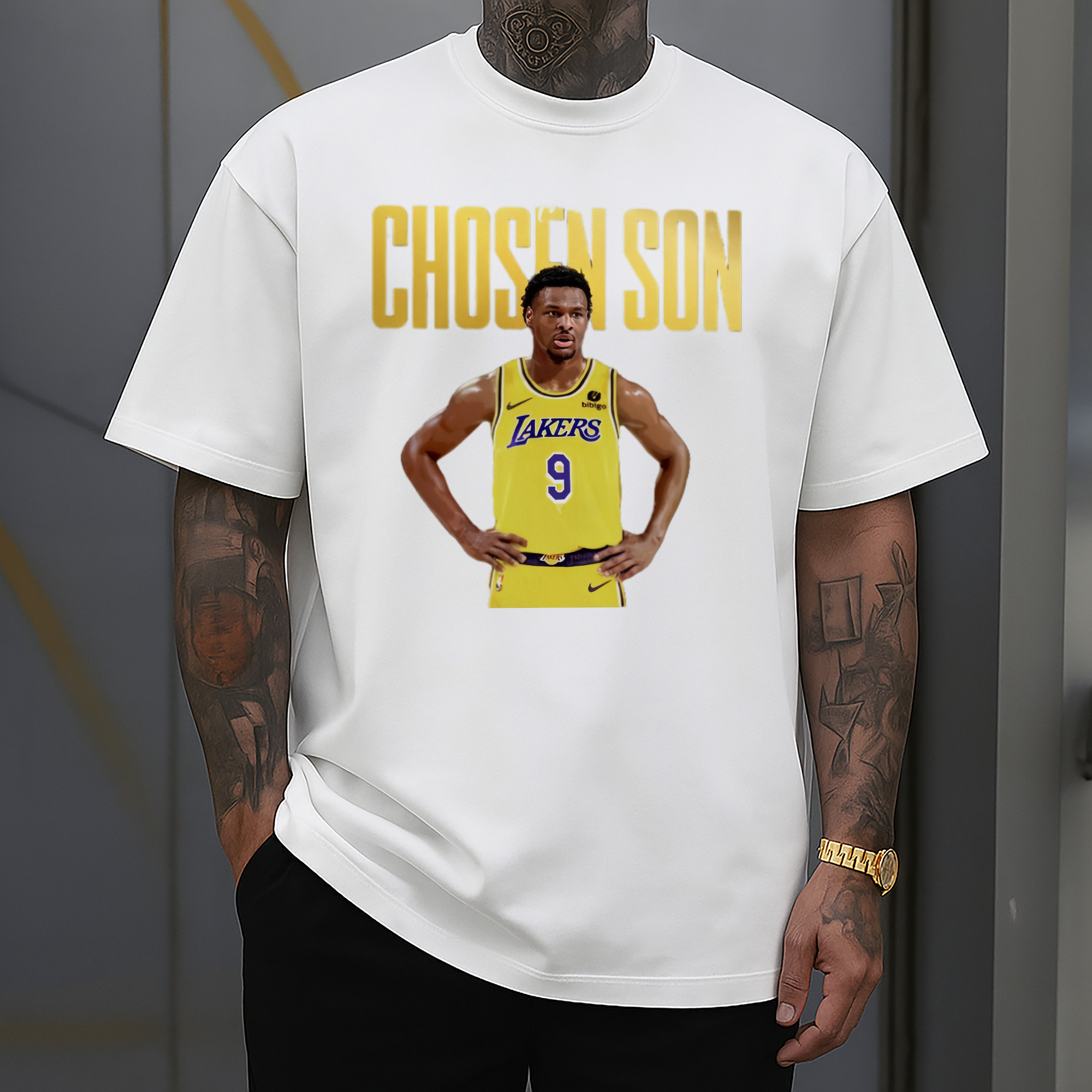 Bronny James #9 Lakers ' Chosen Son‘ graphic T-shirt