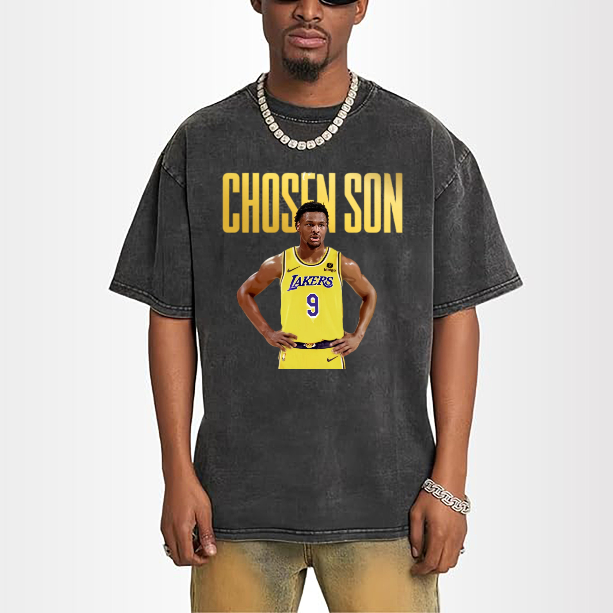 Bronny James #9 Lakers ' Chosen Son‘ graphic T-shirt
