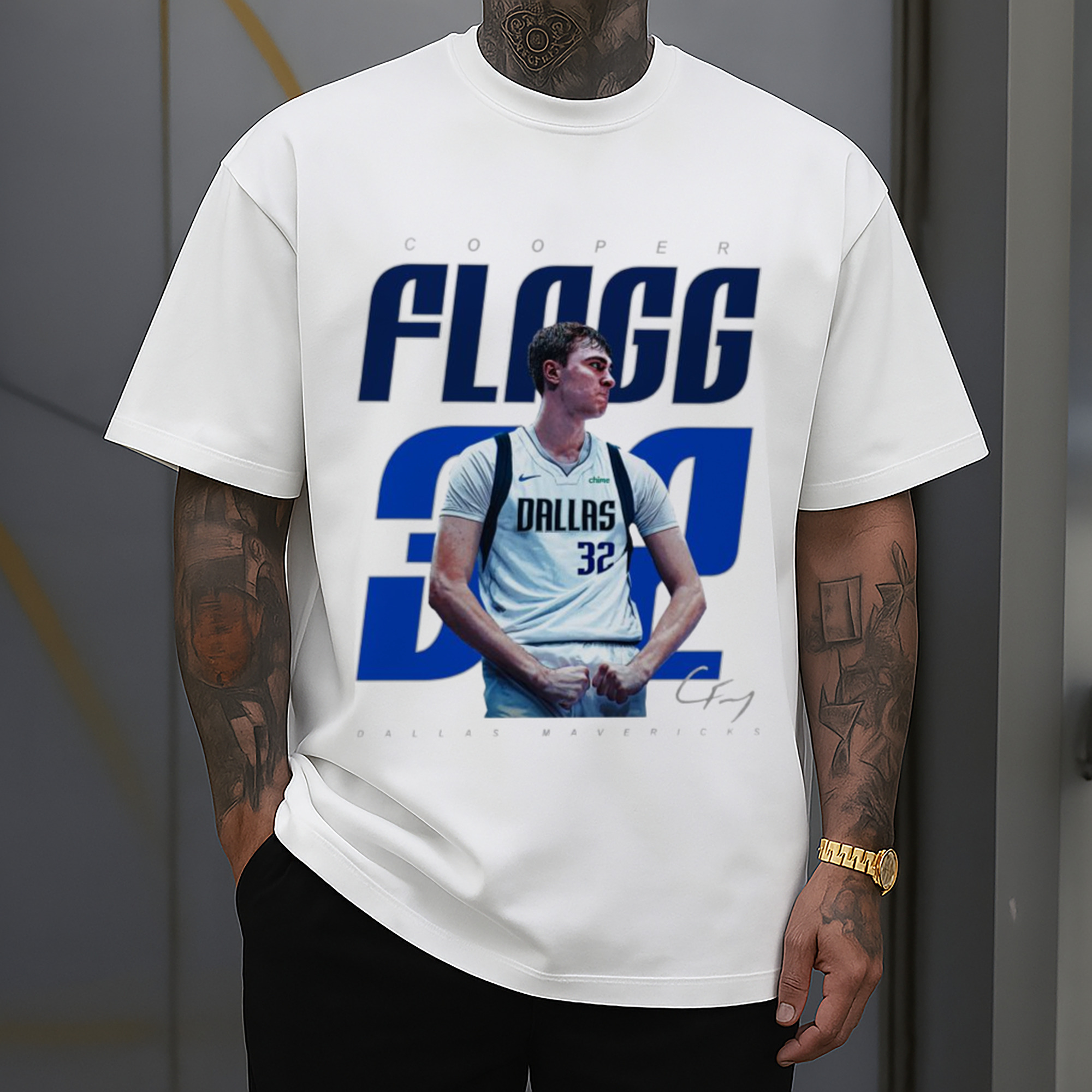 Cooper Flagg Dallas Mavericks Demonstrate strength T-shirt