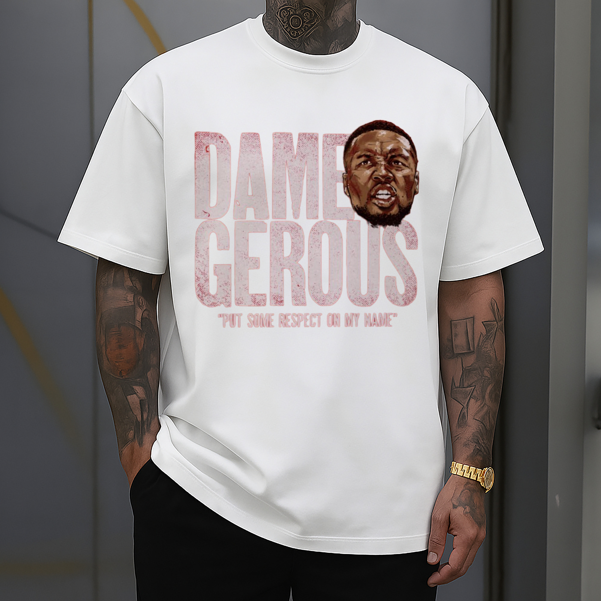 Damian Lillard dame gerous Graphic  T-shirt