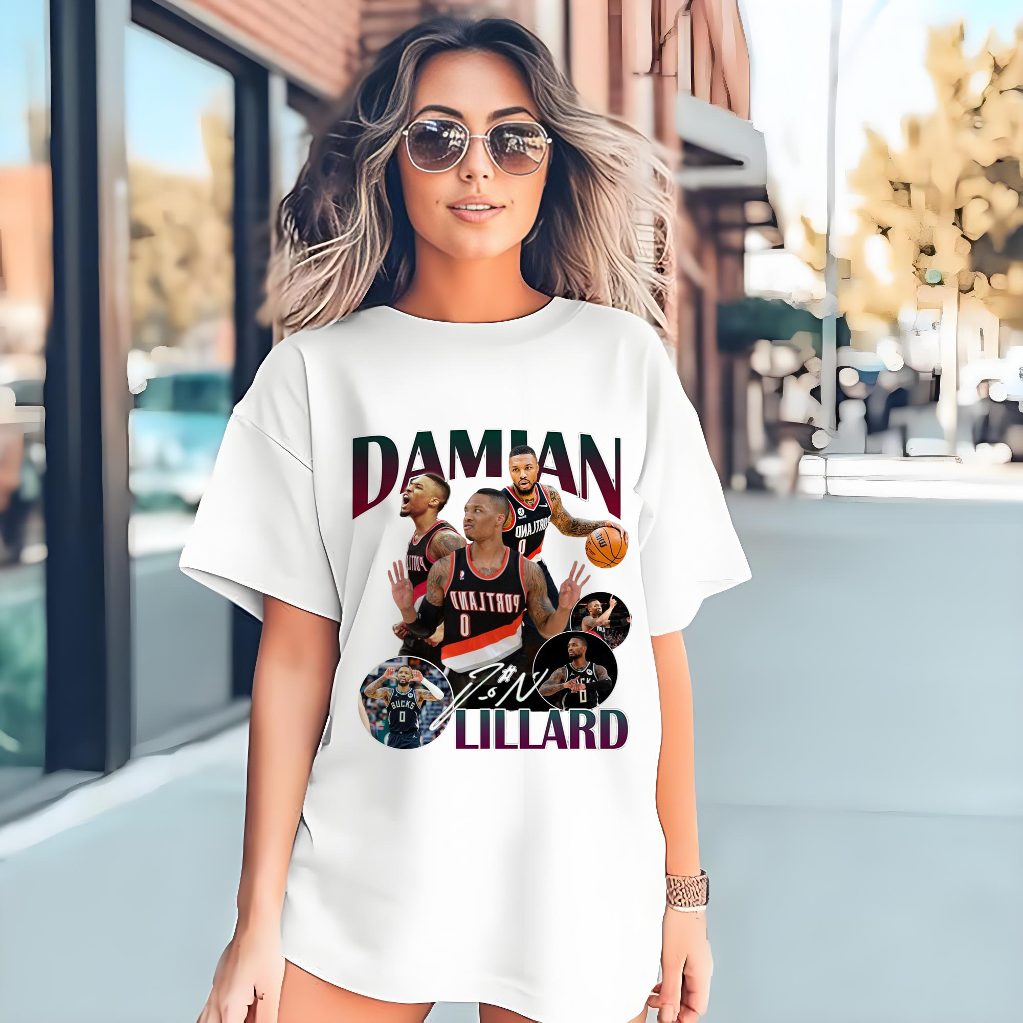 Damian Lillard Collage Graphic Tee
