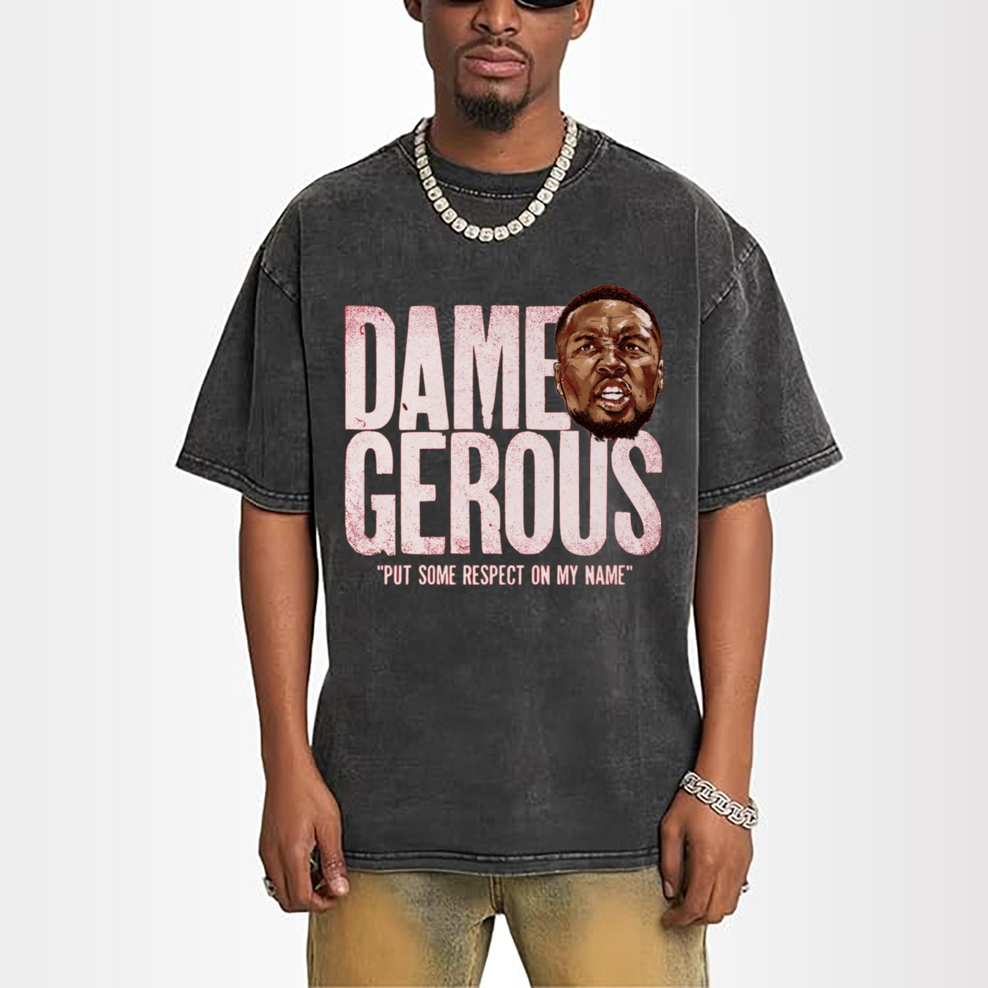 Damian Lillard dame gerous Graphic  T-shirt