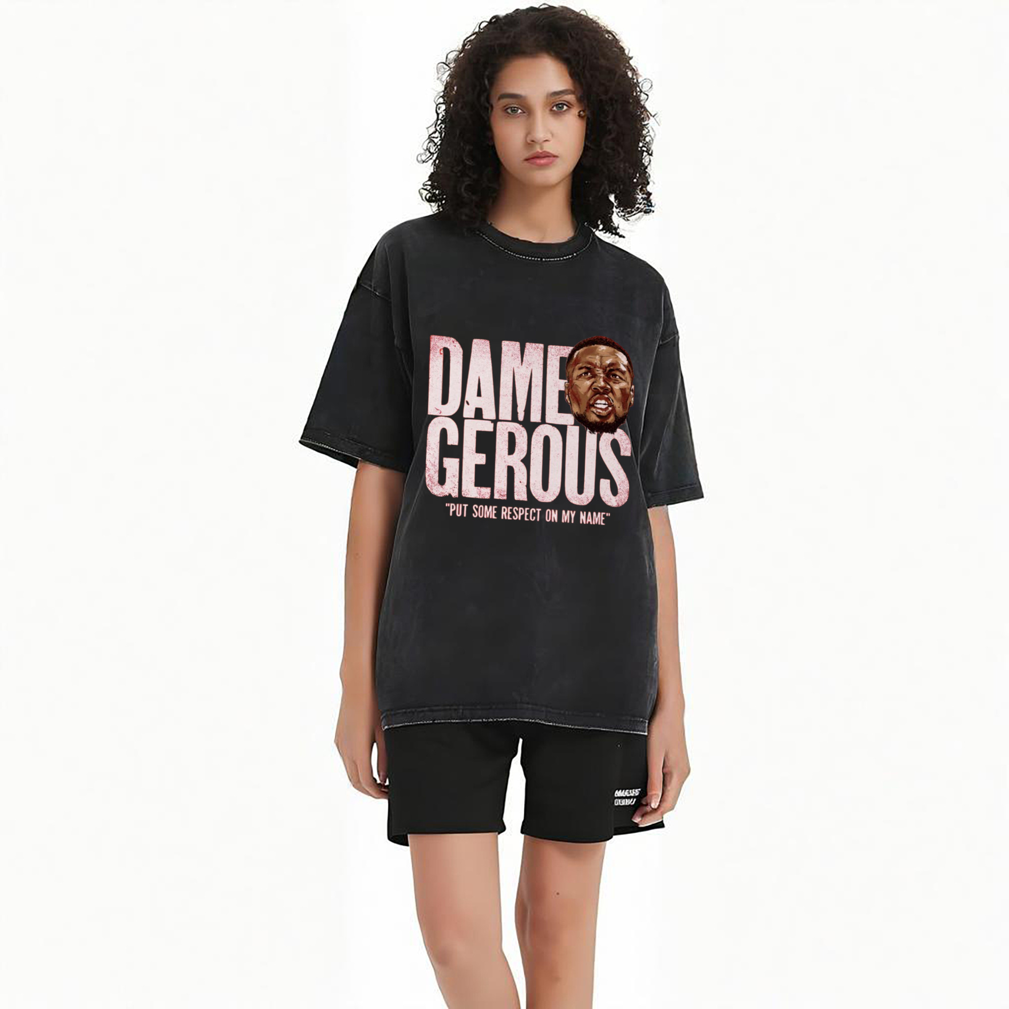 Damian Lillard dame gerous Graphic  T-shirt