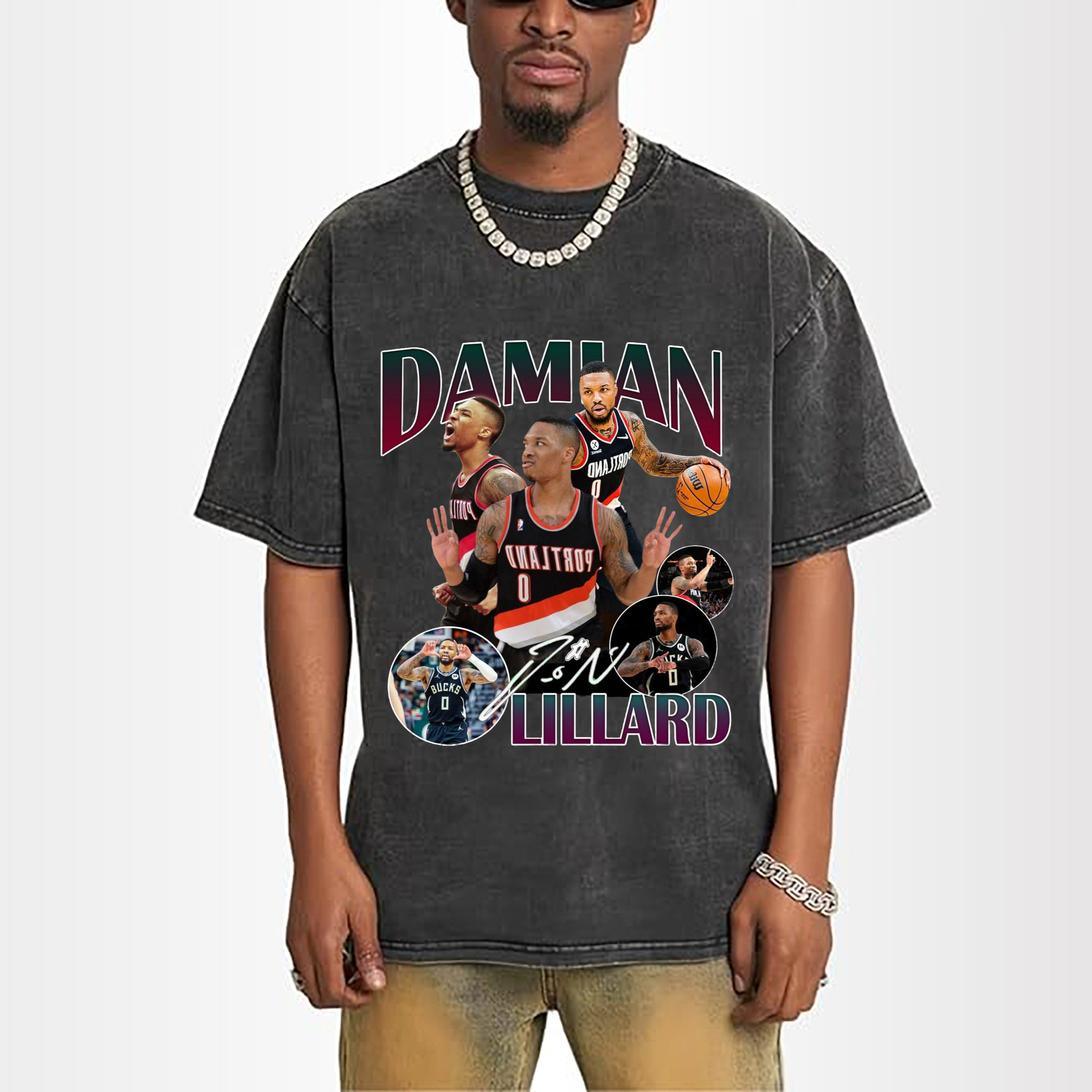 Damian Lillard Collage Graphic Tee