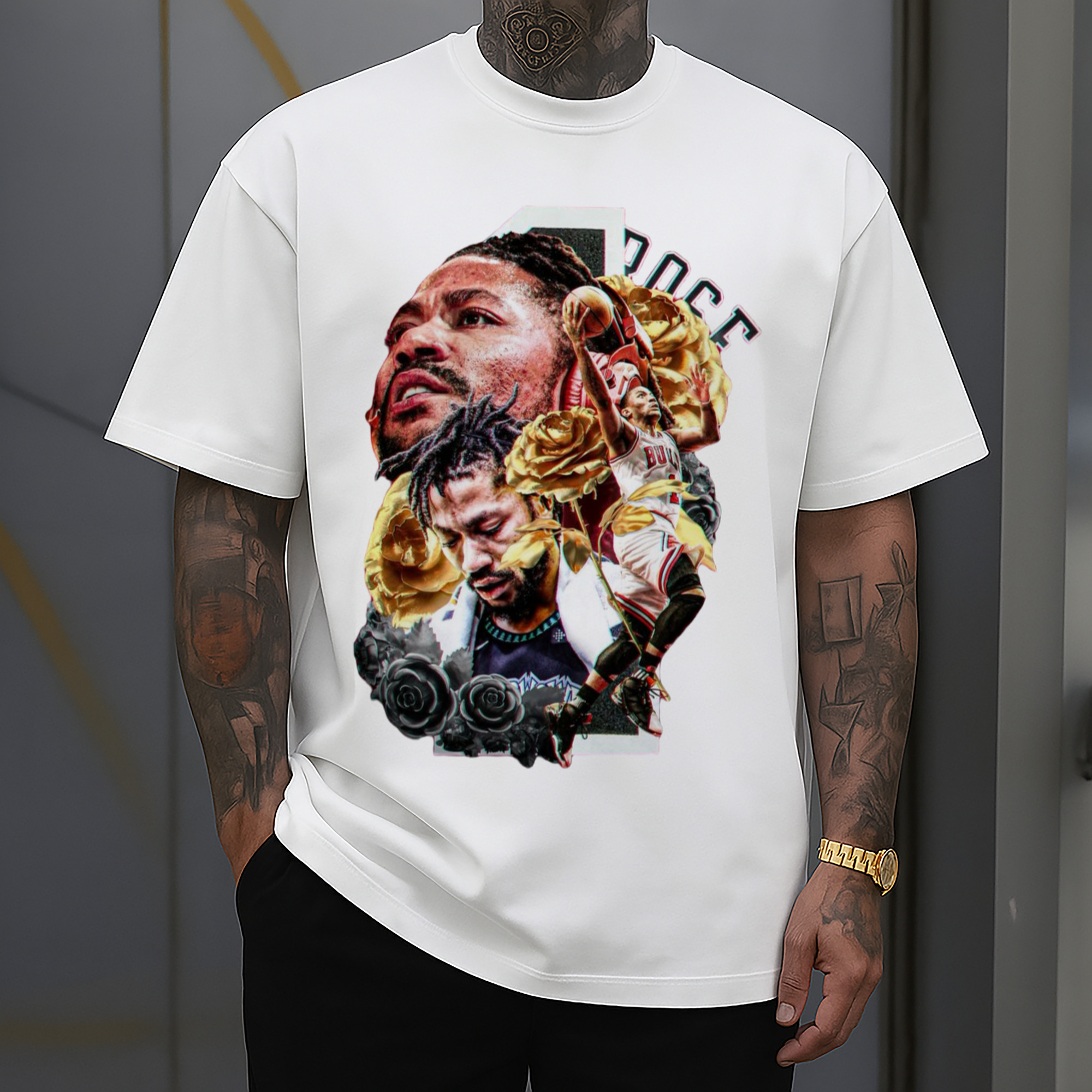 Derrick Rose ‘Roses never die’T-shirt