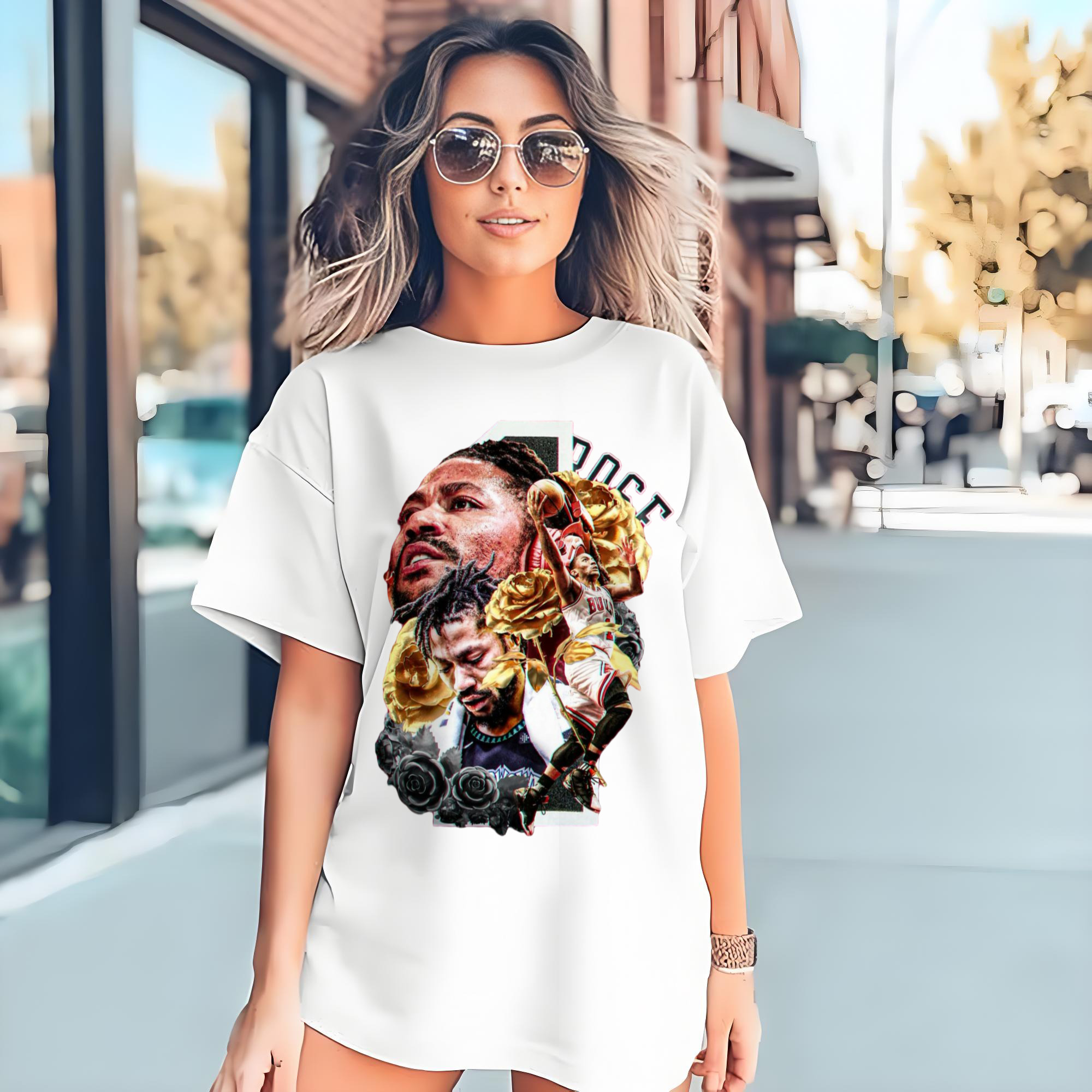 Derrick Rose ‘Roses never die’T-shirt