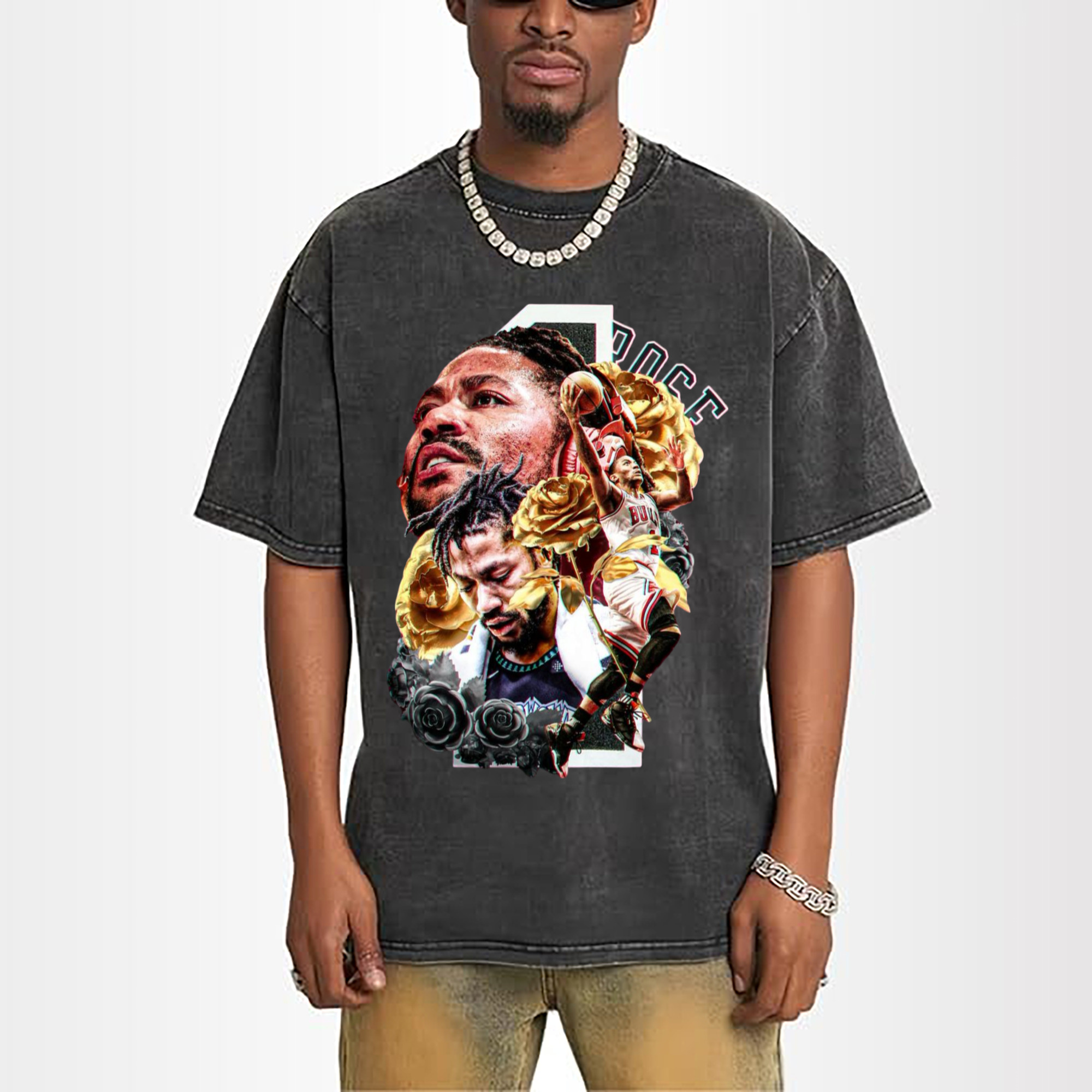 Derrick Rose ‘Roses never die’T-shirt