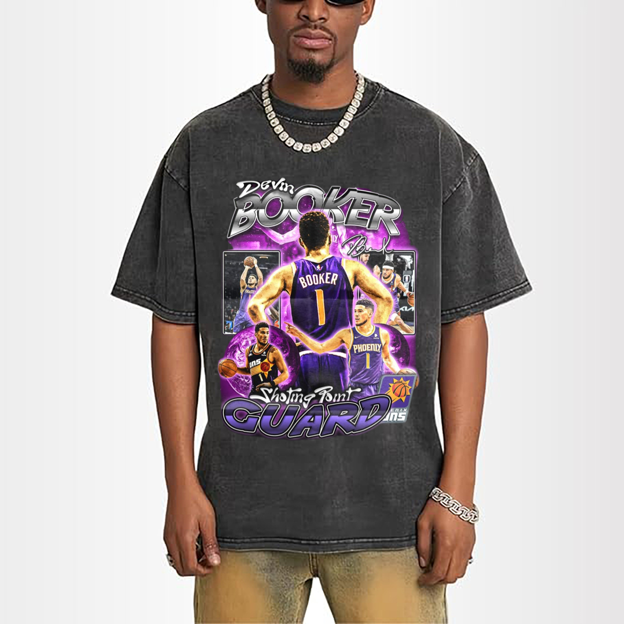 Devin Booker #1 Suns Shooting Point Guard Graphic Tee