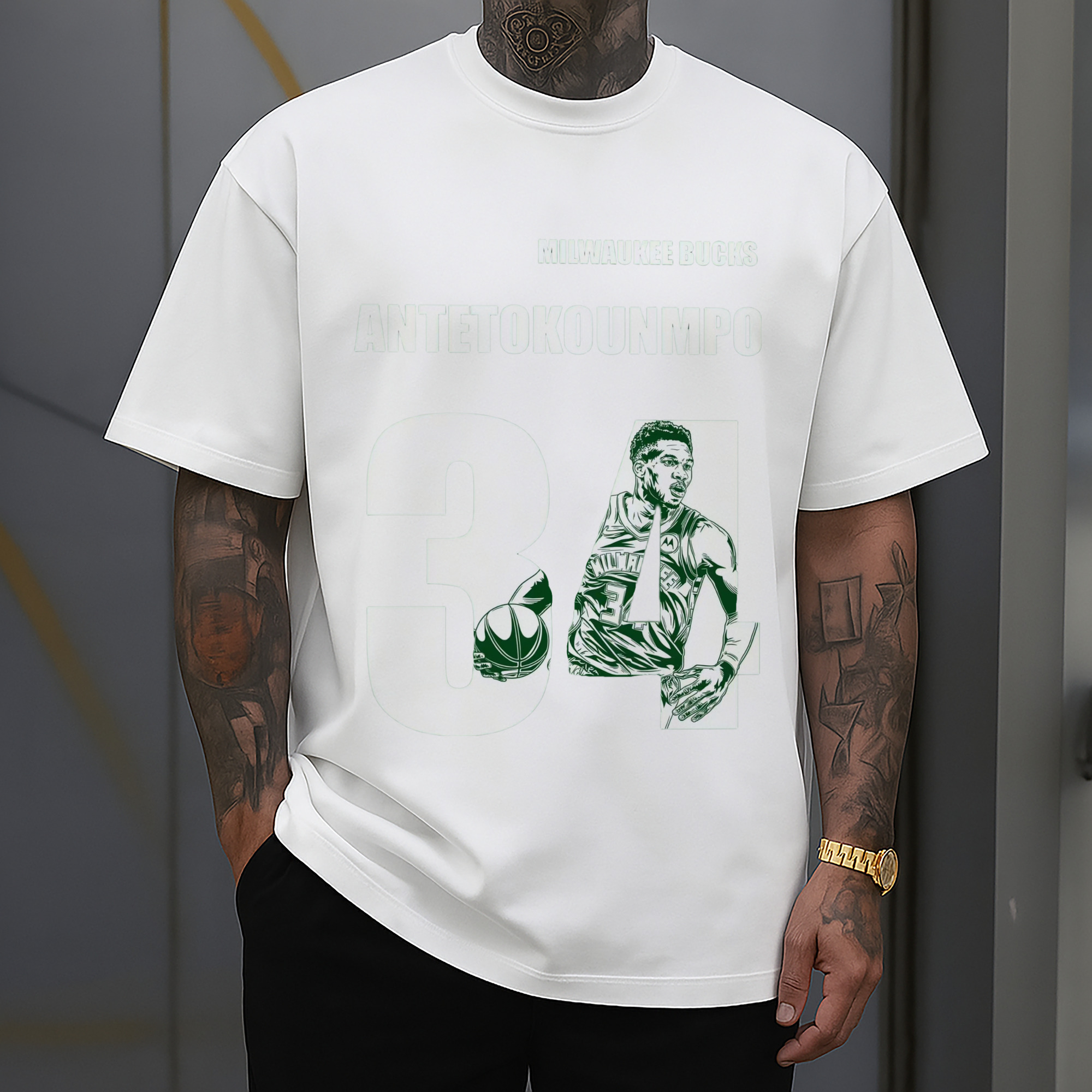 Giannis Antetokounmpo #34 Graphic T-shirt