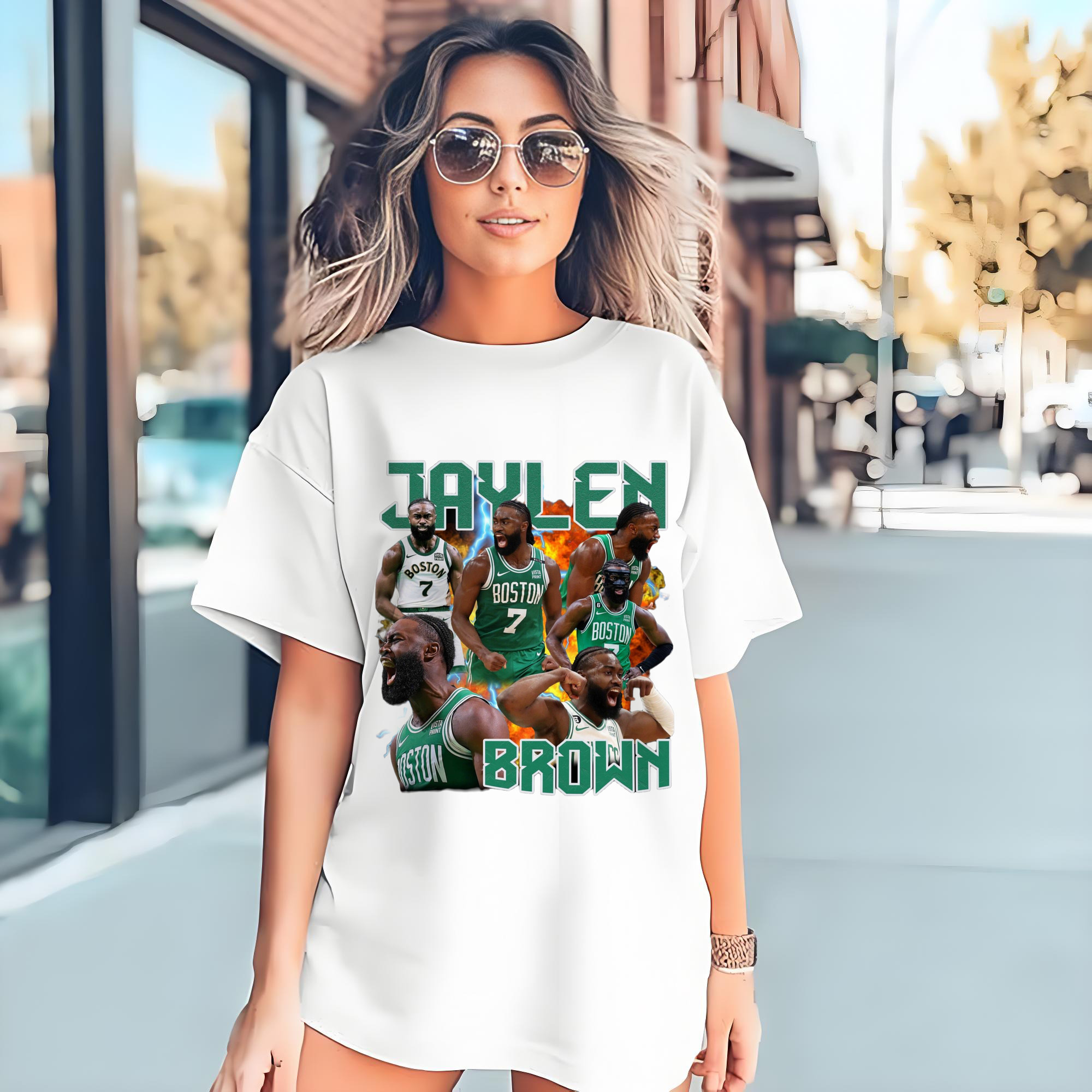 Jaylen Brown #7 vintage T‑Shirt