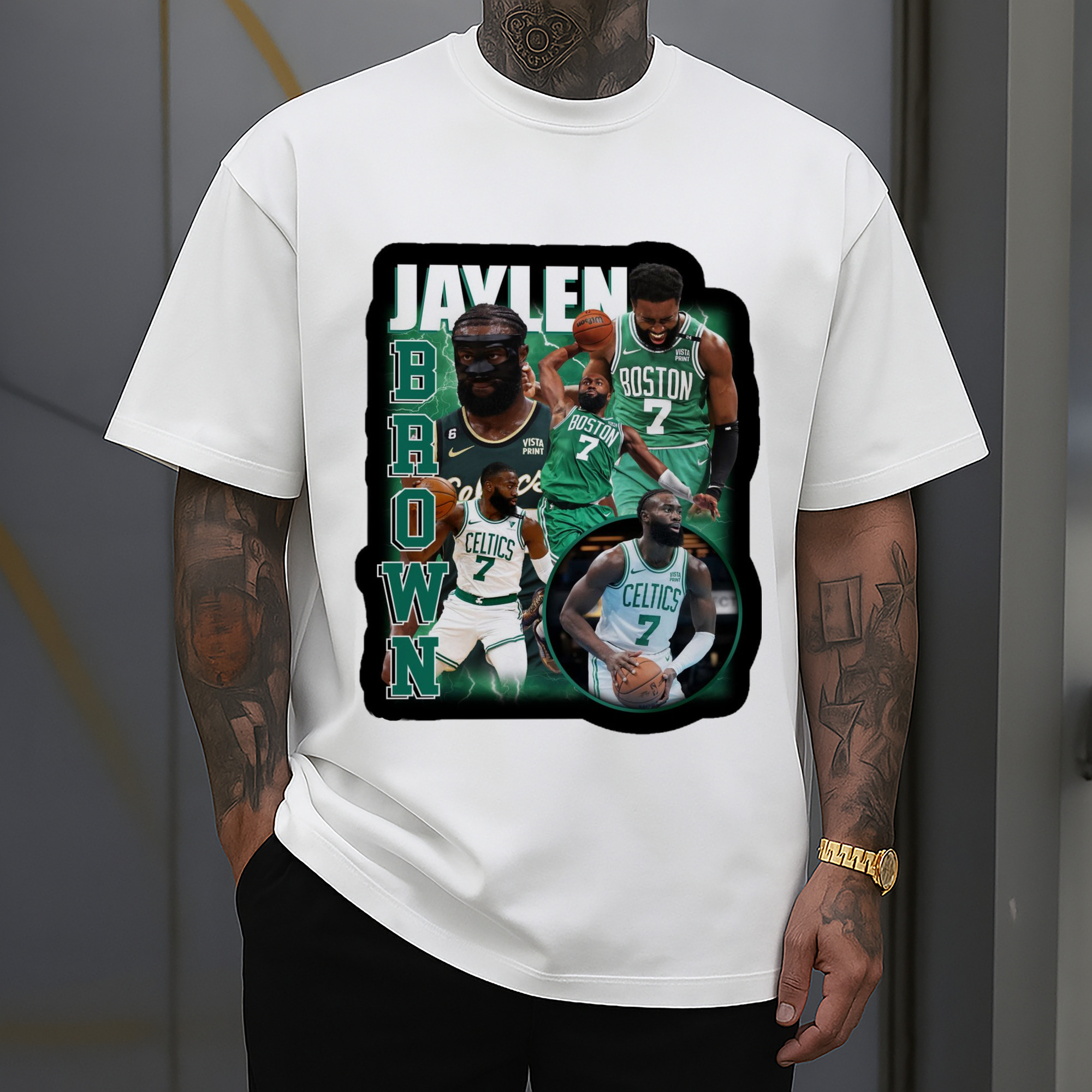 Jaylen Brown Collage graphic T‑Shirt