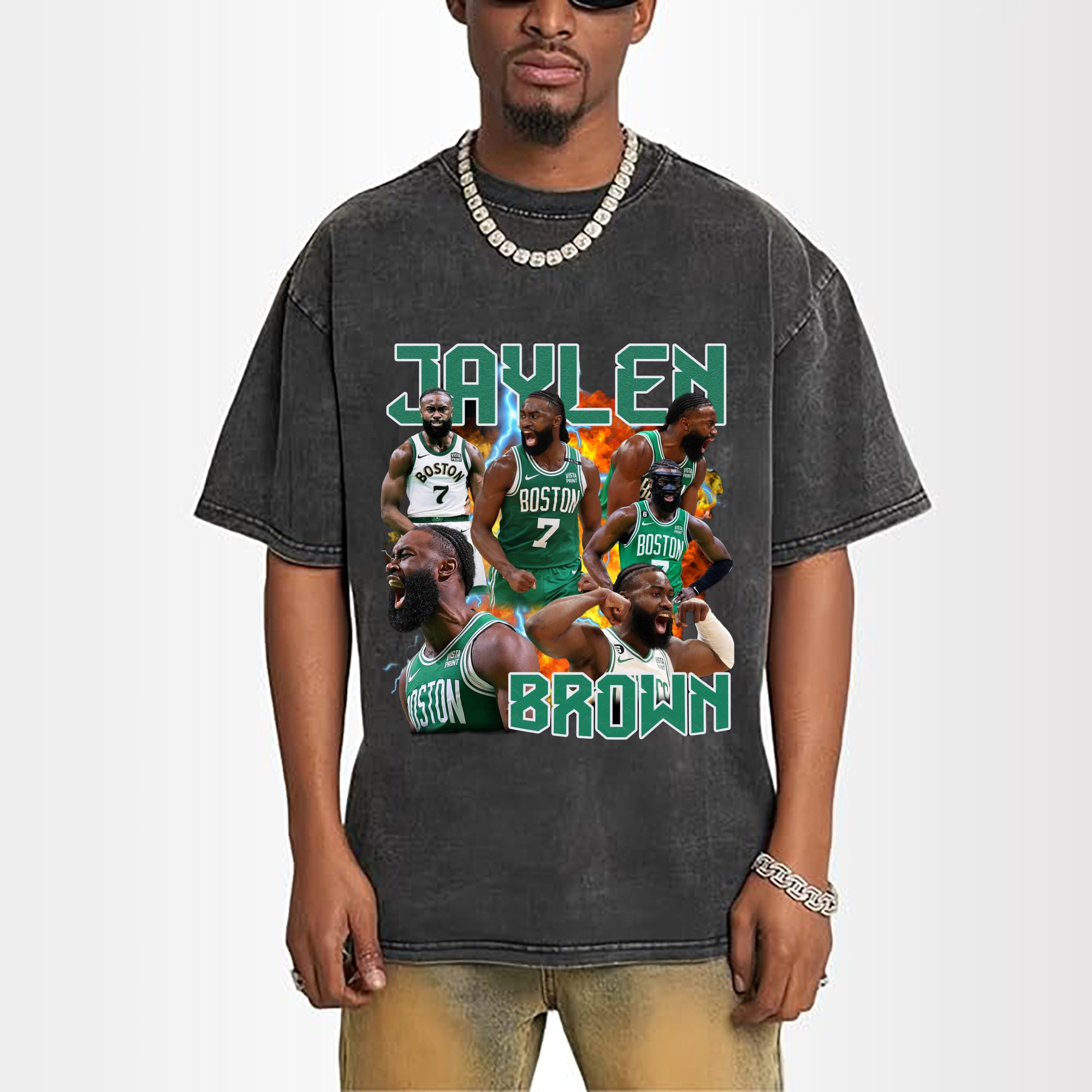 Jaylen Brown #7 vintage T‑Shirt