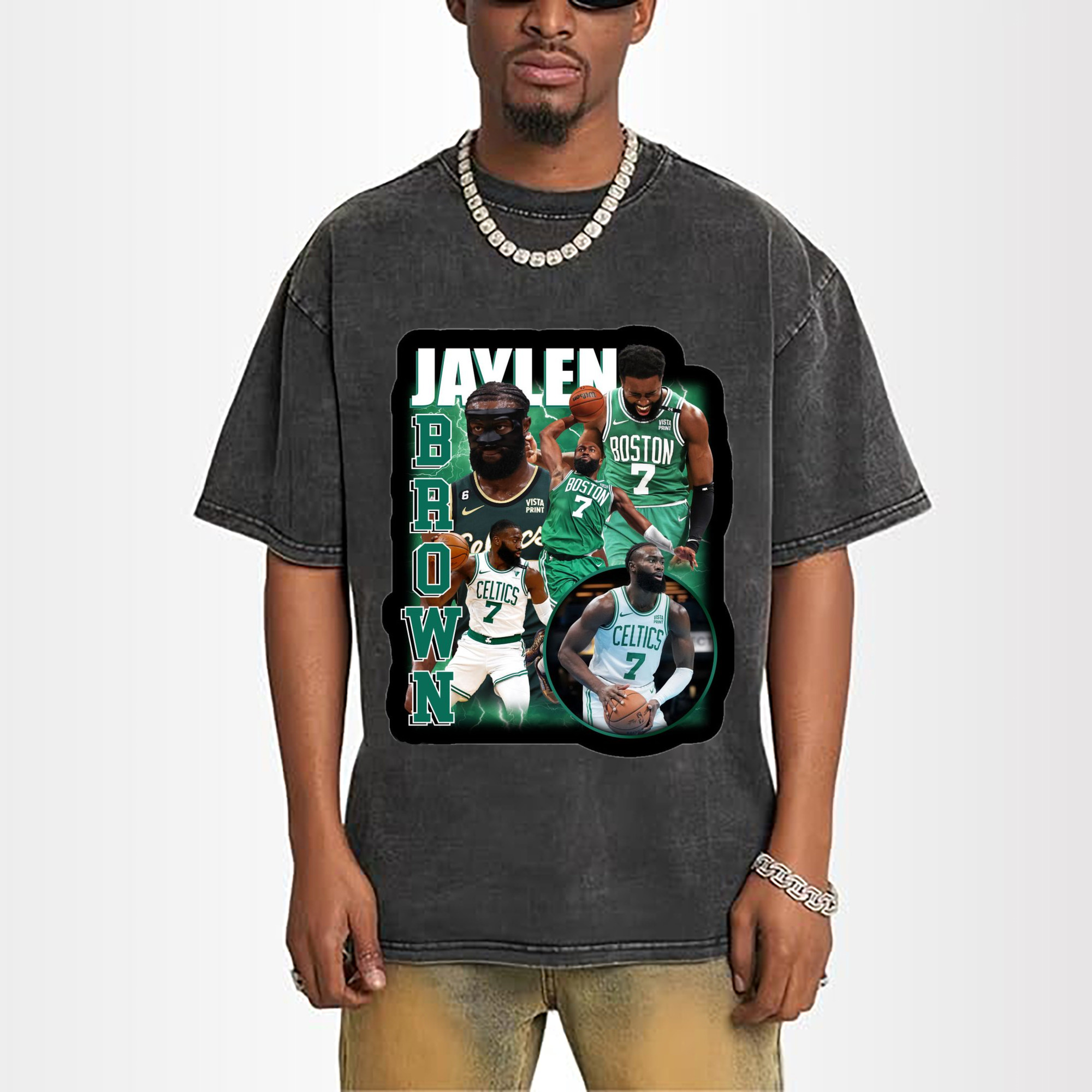 Jaylen Brown Collage graphic T‑Shirt