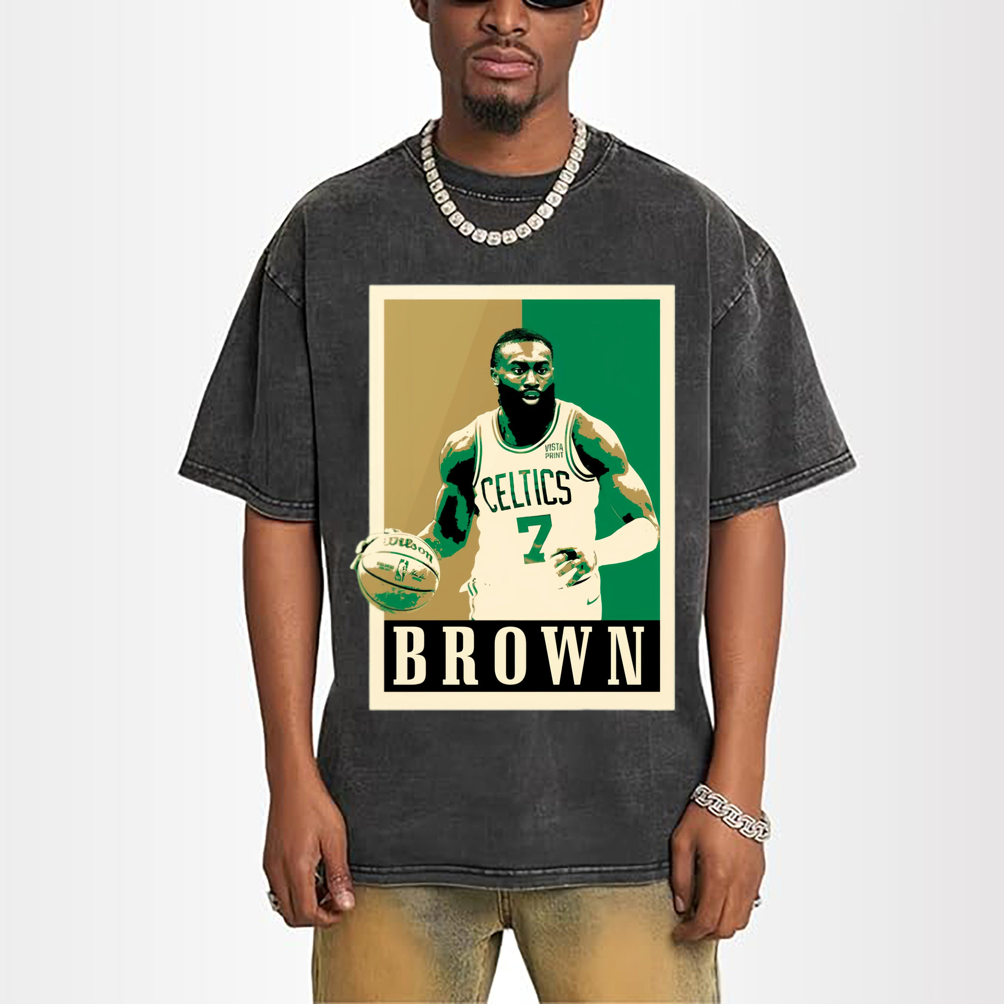 Jaylen  Brown Watermark style T‑Shirt