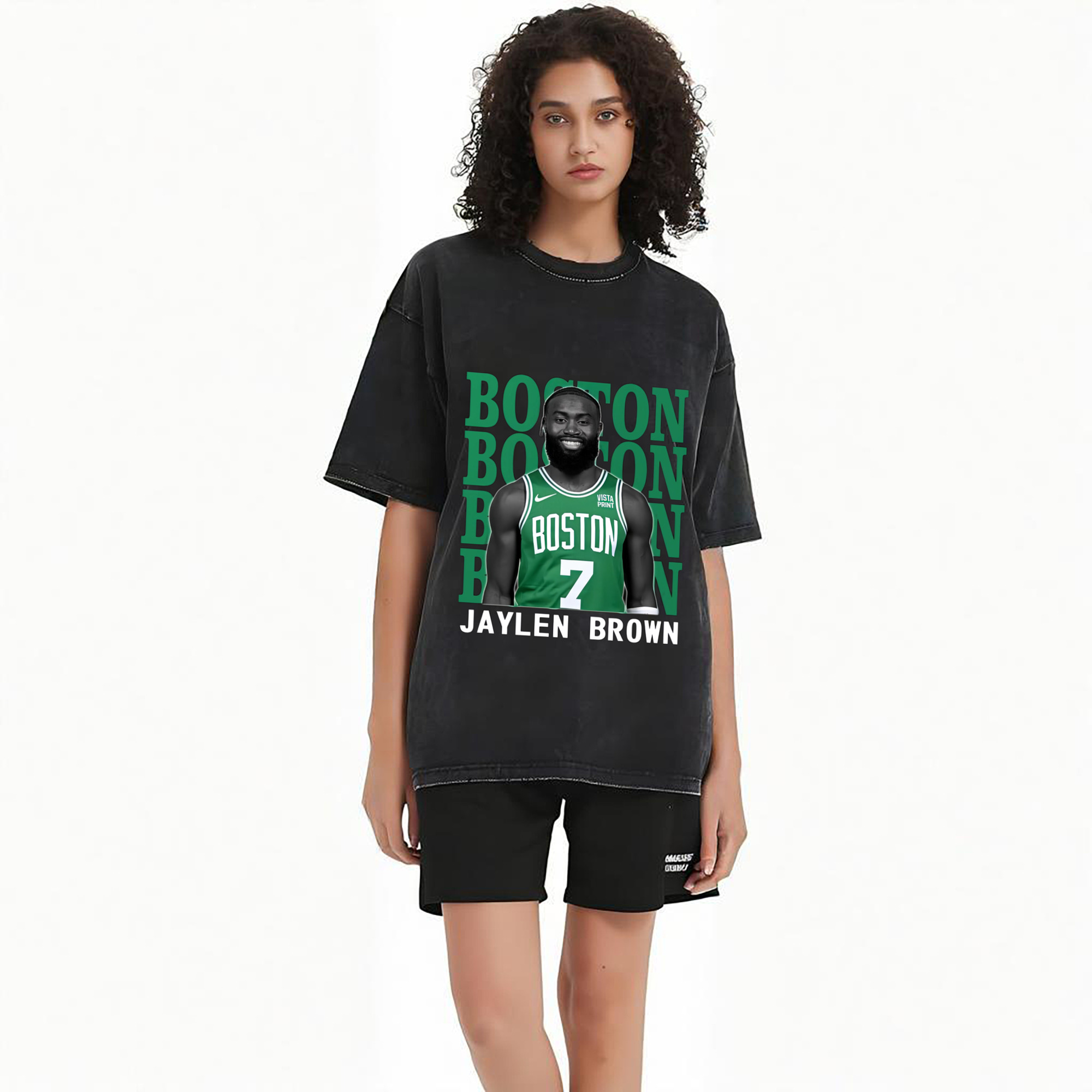 Jaylen Brown Collage Portrait Shirt