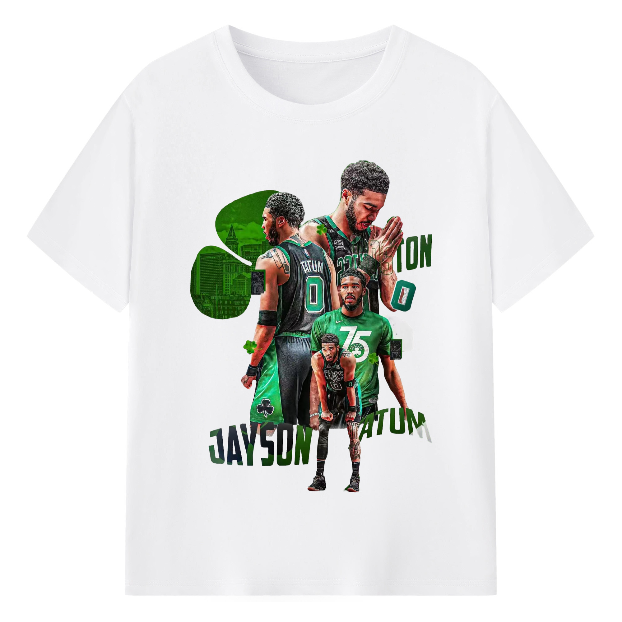 Jayson Tatum Graphic T-shirt - 180g Cotton T-Shirt With Front Heat Transfer Print – Soft, Lightweight, Fitted Design – Comfortable Casual Wear For Sports & Everyday Use