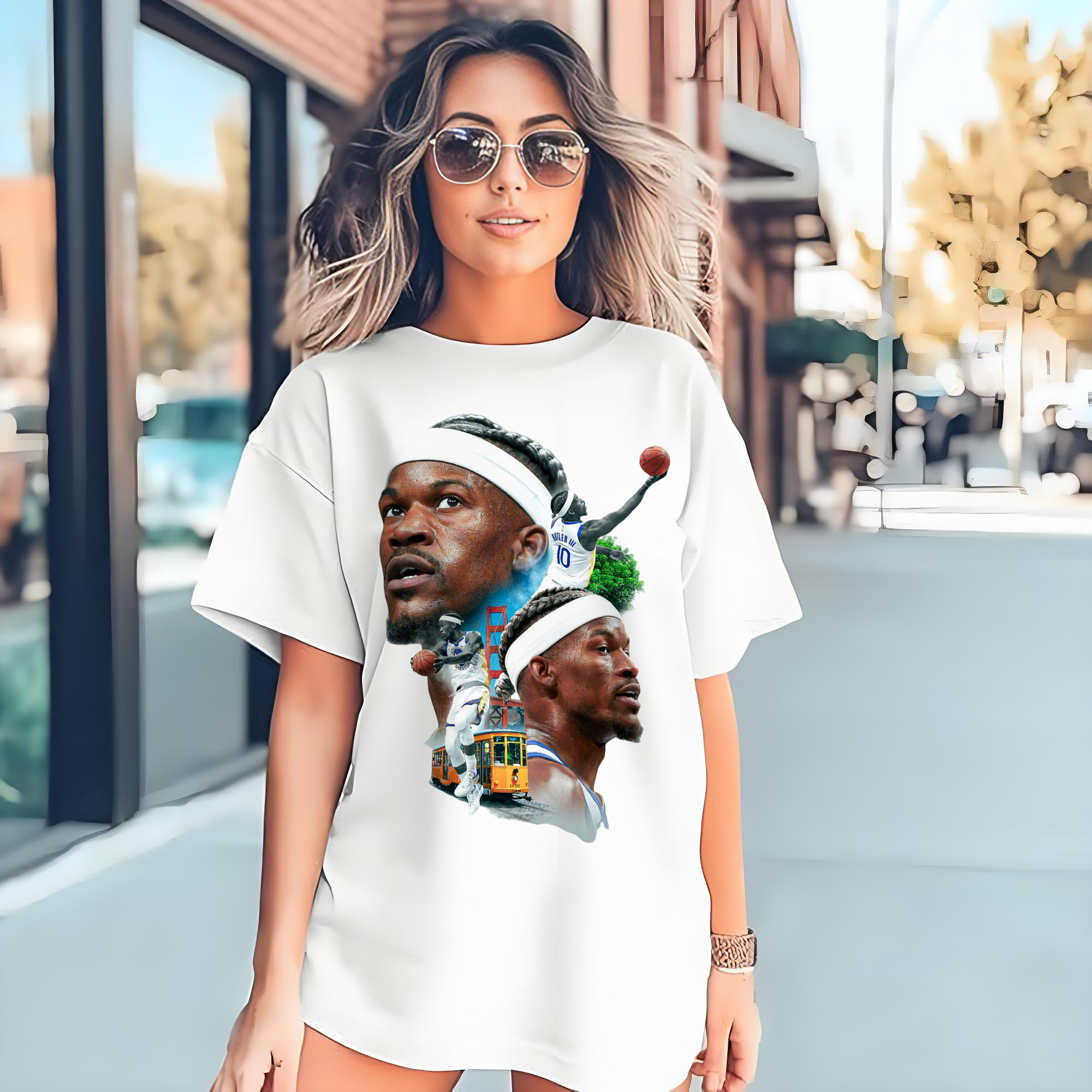 jimmy butler warriors Collage graphic T‑Shirt