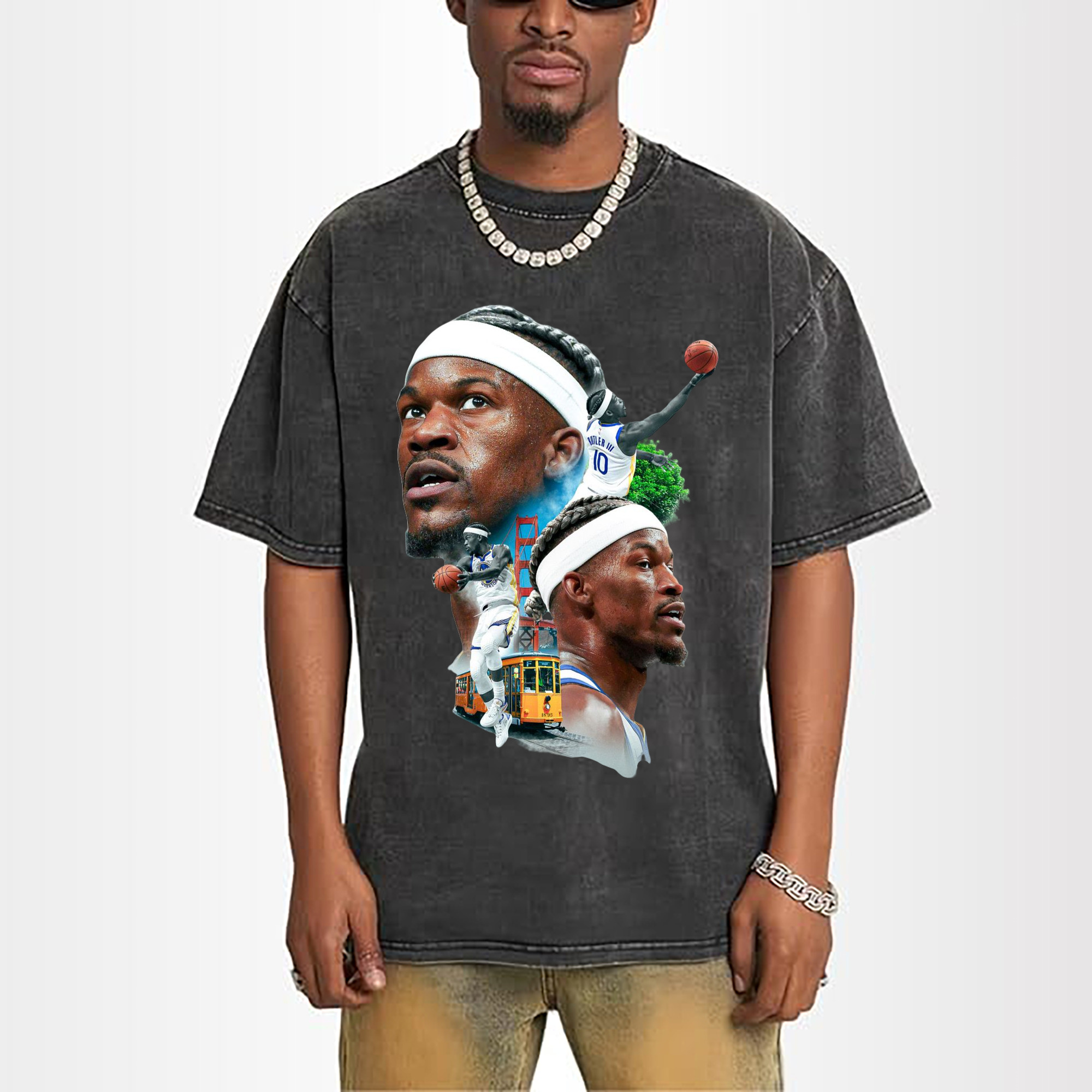 jimmy butler warriors Collage graphic T‑Shirt