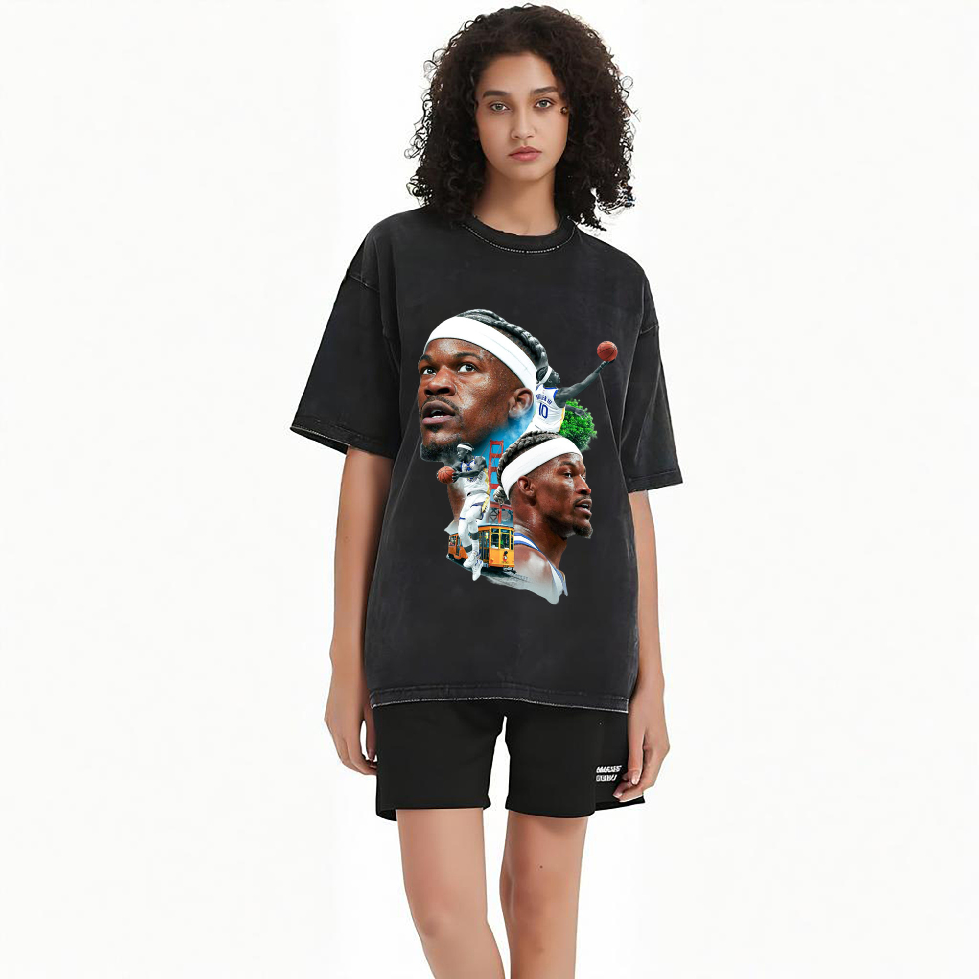 jimmy butler warriors Collage graphic T‑Shirt