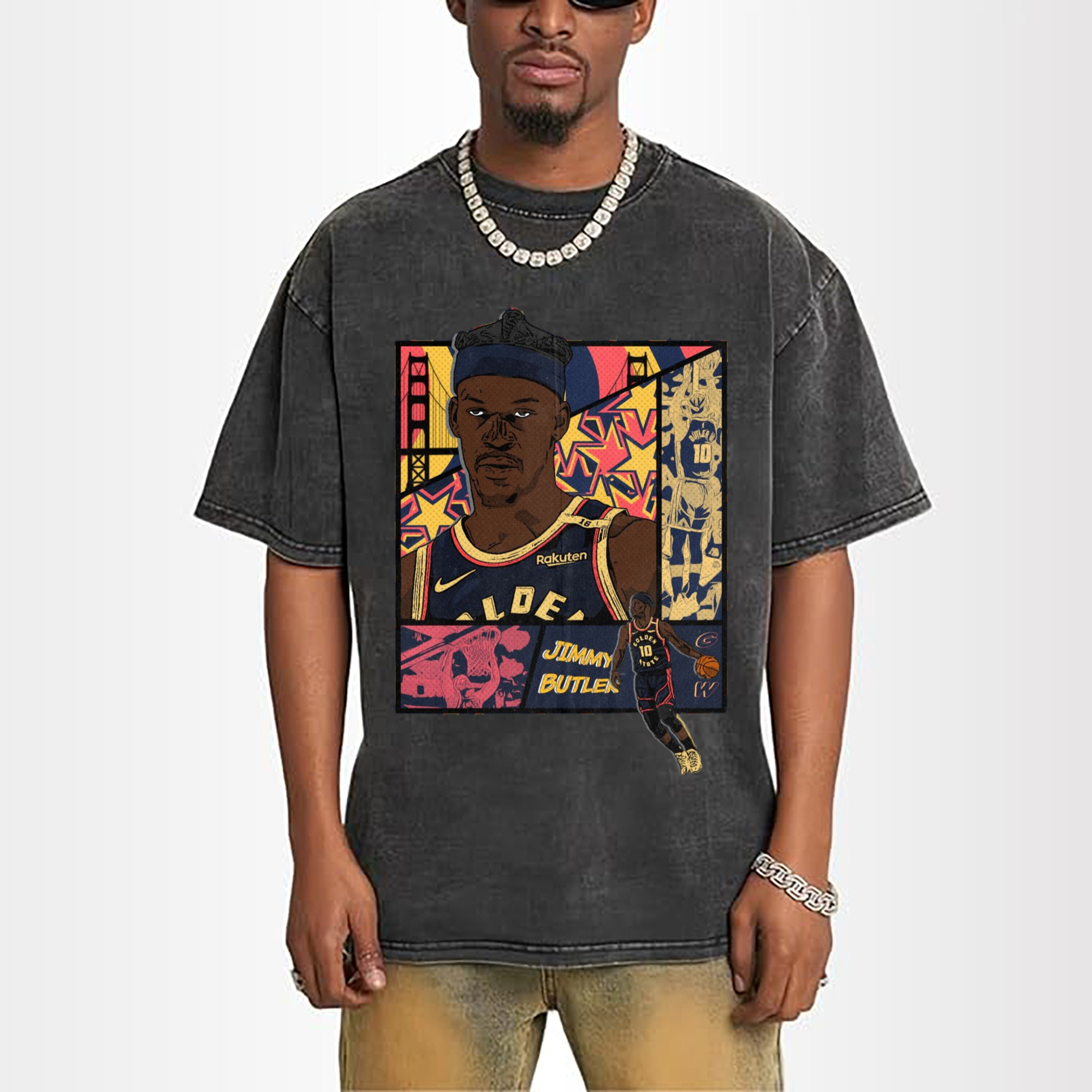 jimmy butler warriors Cartoon style graphic T‑Shirt