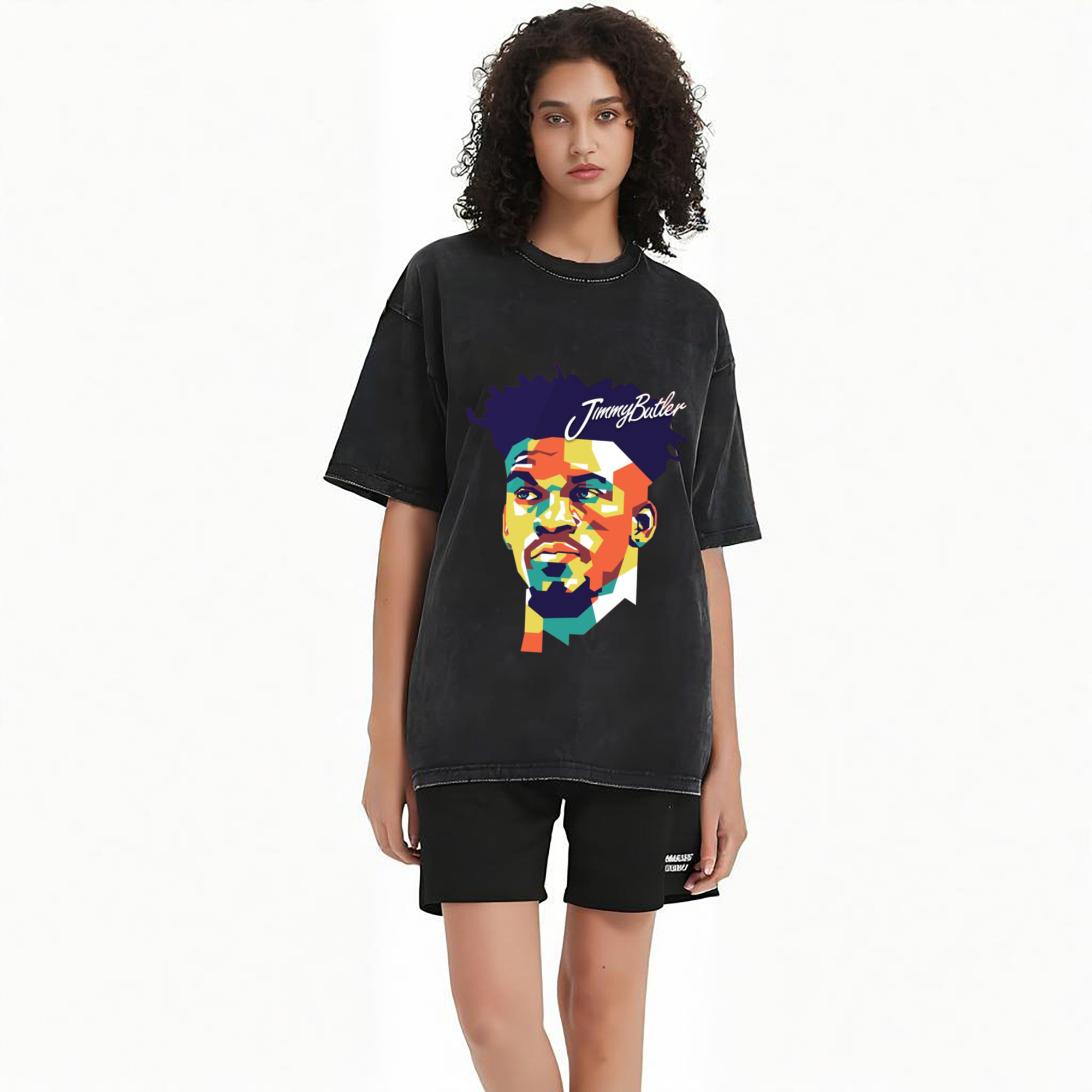 jimmy butler Painted head portrait T‑Shirt