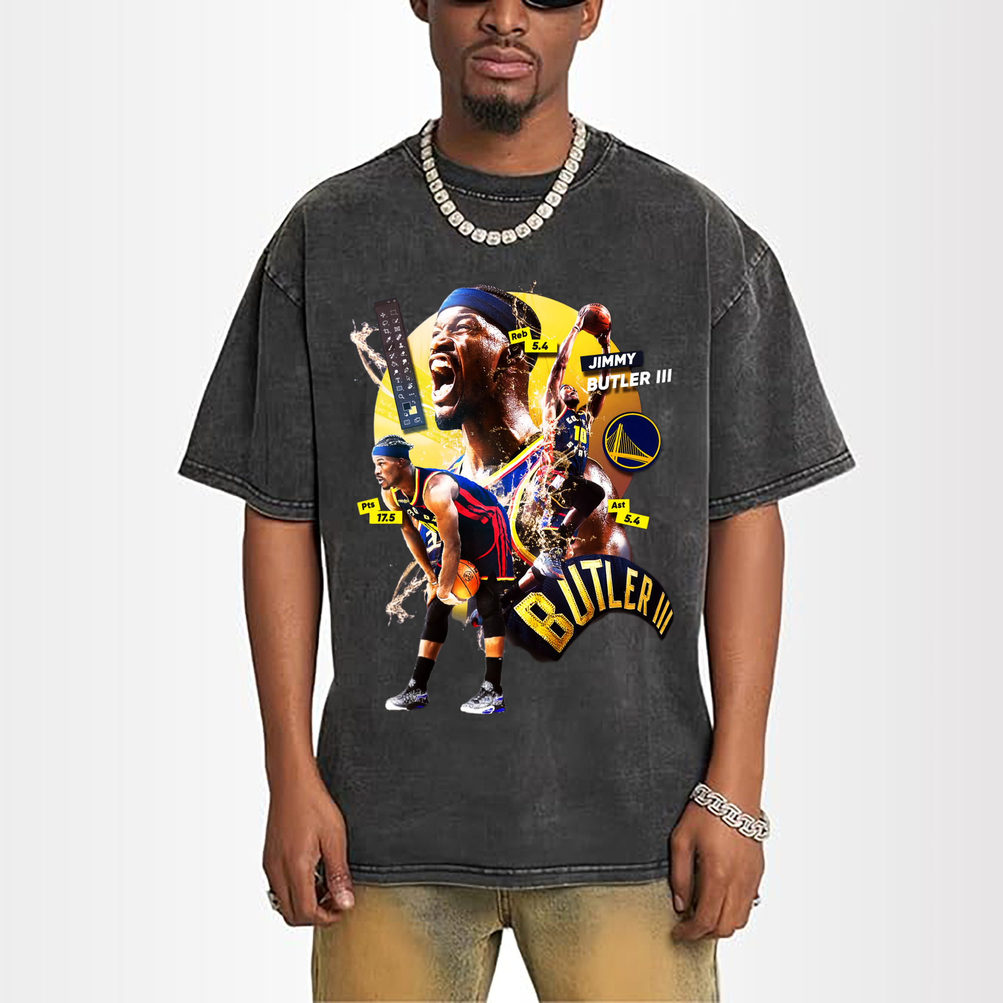 Jimmy Butler warriors Collage graphic tee