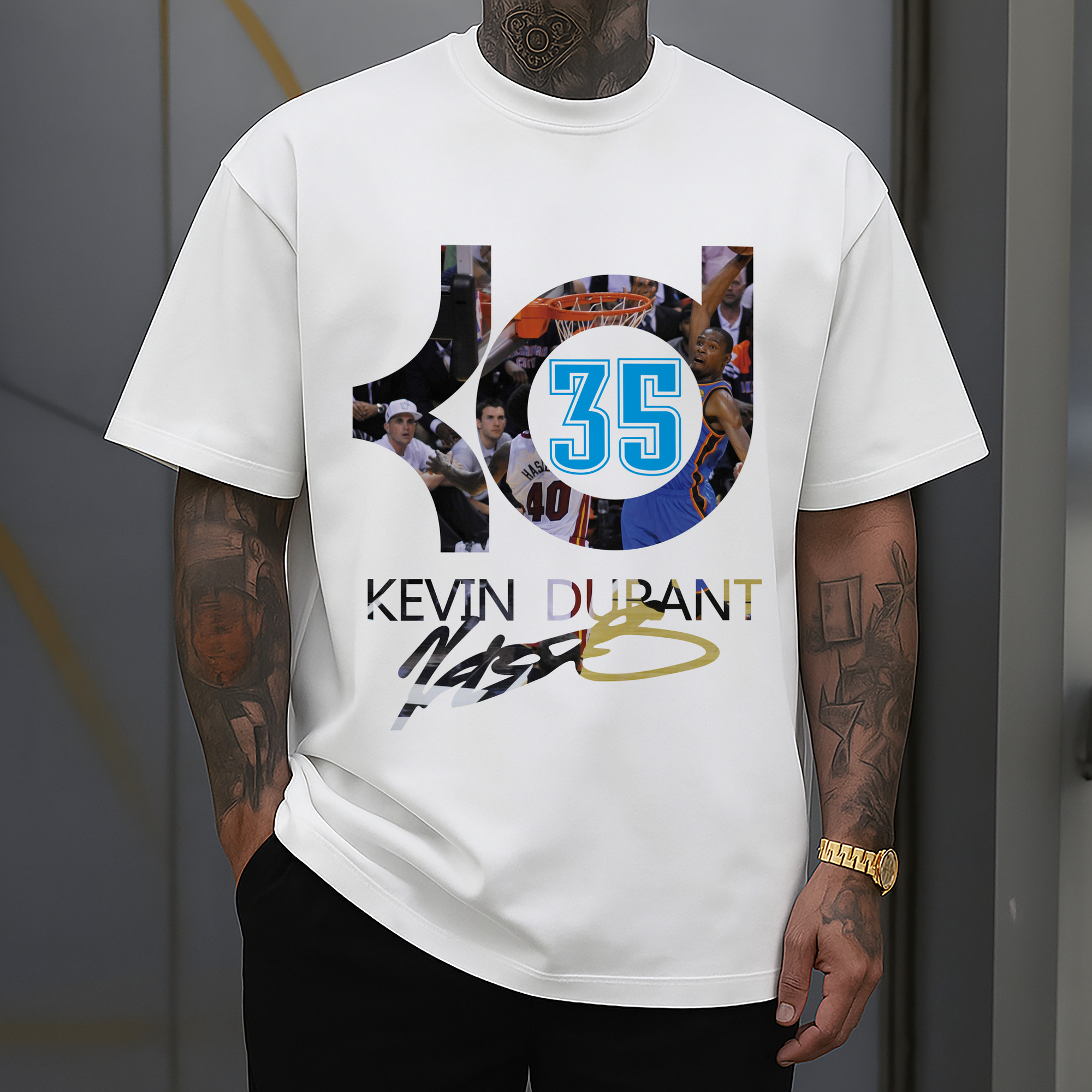 Kevin Durant #35 kD logo T‑shirt