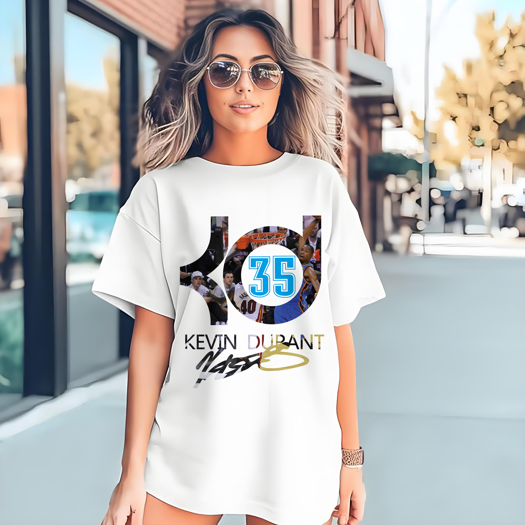 Kevin Durant #35 kD logo T‑shirt