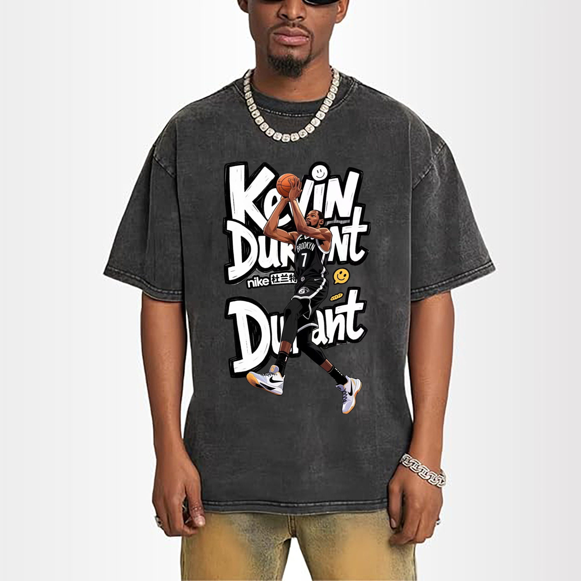 Kevin Durant Nets Cartoon style T‑shirt