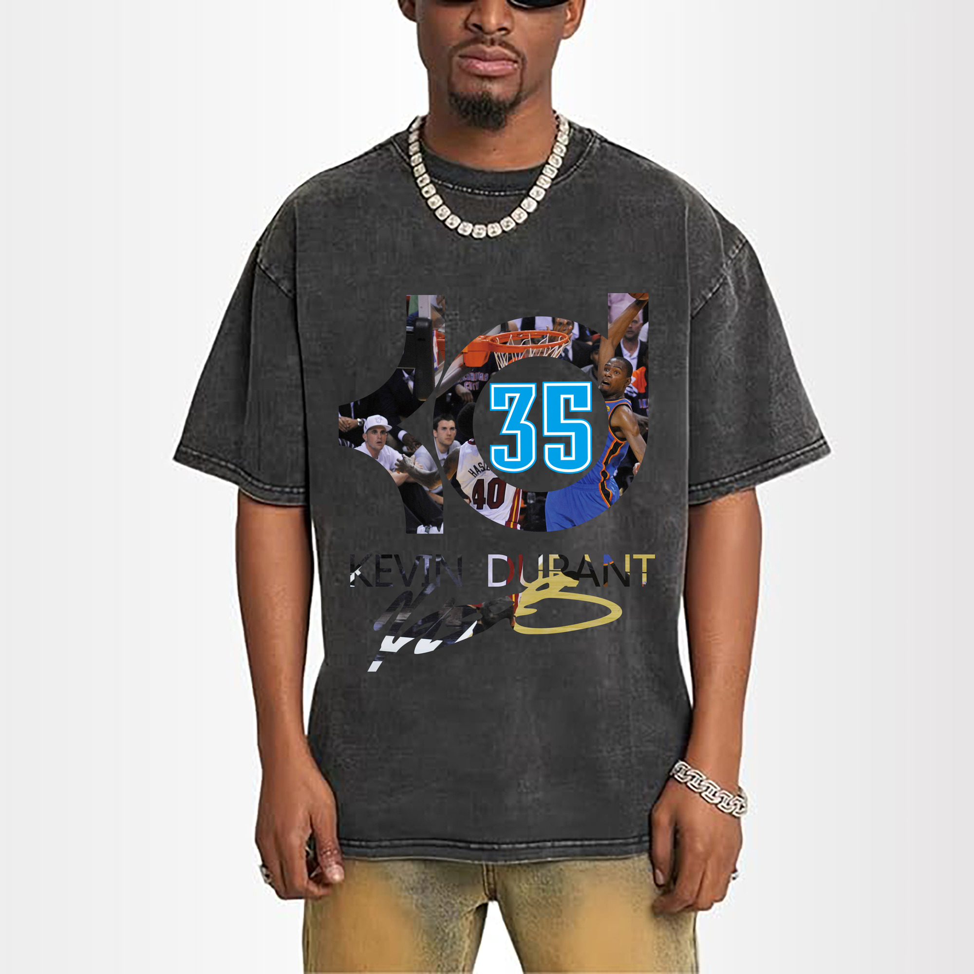 Kevin Durant #35 kD logo T‑shirt