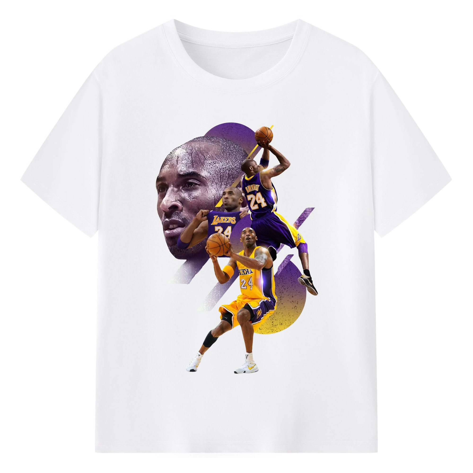 Kobe Bryant Graphic T‑Shirt - 180g Cotton T-Shirt With Front Heat Transfer Print – Soft, Lightweight, Fitted Design – Comfortable Casual Wear For Sports & Everyday Use