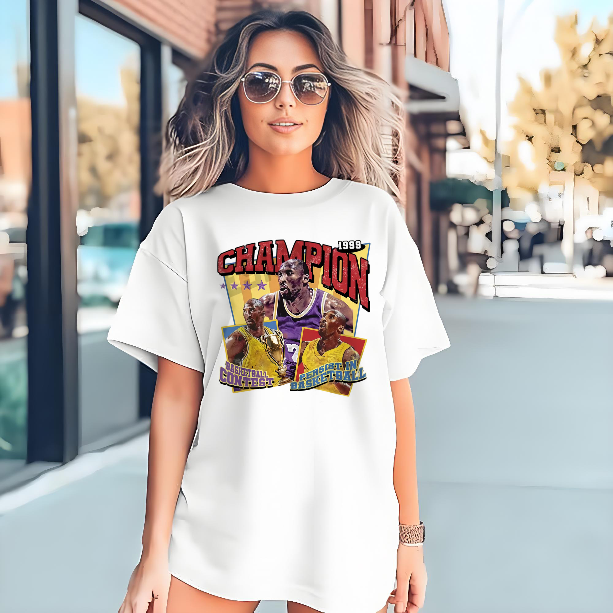 Kobe Bryant Retro Style Graphic T‑Shirt