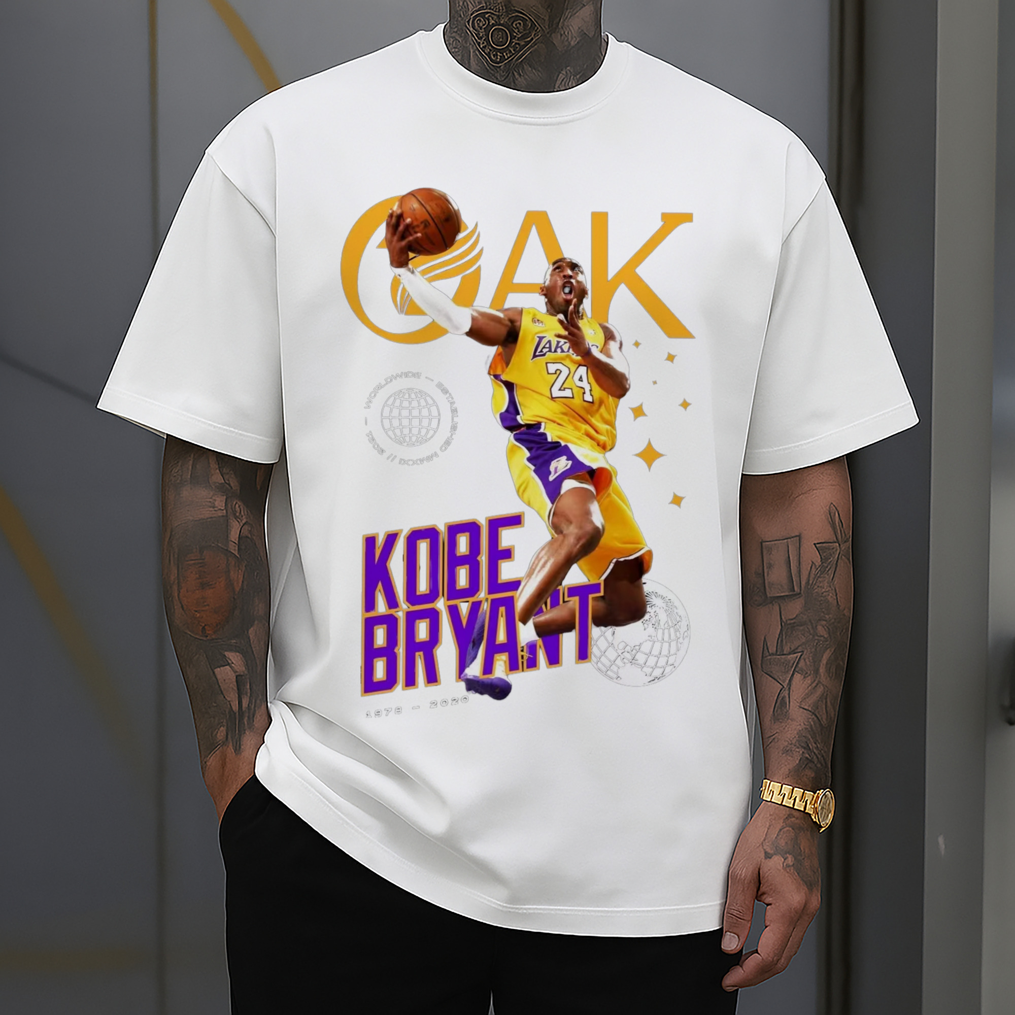Kobe Bryant #24  Folding layup basket T‑Shirt
