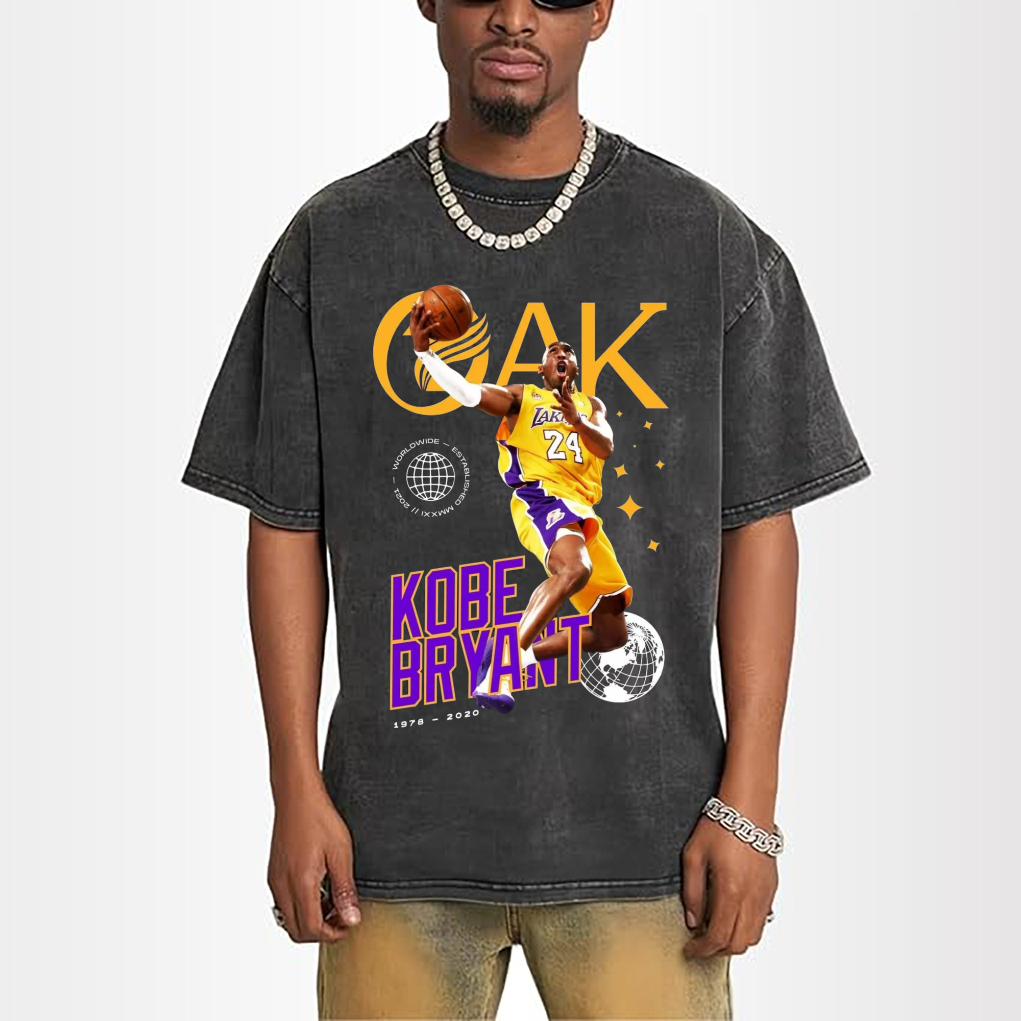 Kobe Bryant #24  Folding layup basket T‑Shirt