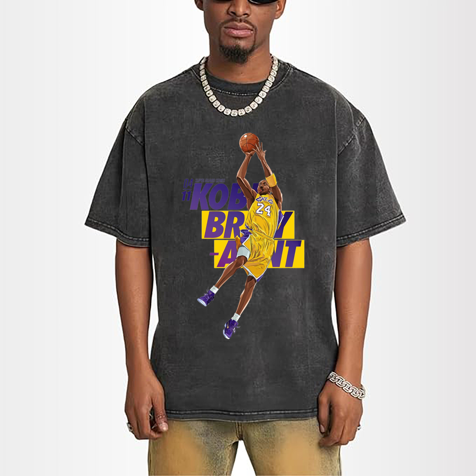 kobe bryant Fadeaway Jump-Shot Graphic T‑Shirt